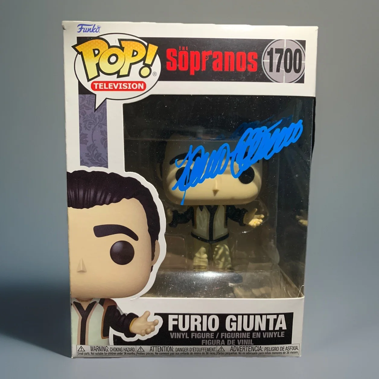 Federico Castelluccio — Federico Castelluccio Signed Autographed Furio Giunta Funko Pop The Sopranos COA