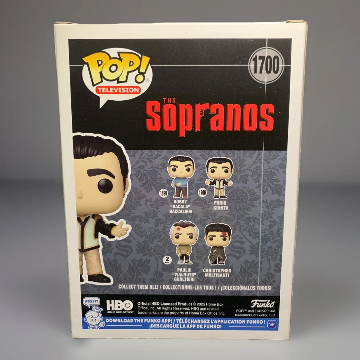 Federico Castelluccio — Federico Castelluccio Signed Autographed Furio Giunta Funko Pop The Sopranos COA, изображение 3
