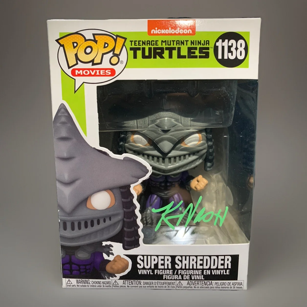 Kevin Nash — Kevin Nash Signed Autographed Super Shredder Funko Pop “TMNT” Vinyl Figure – PSA