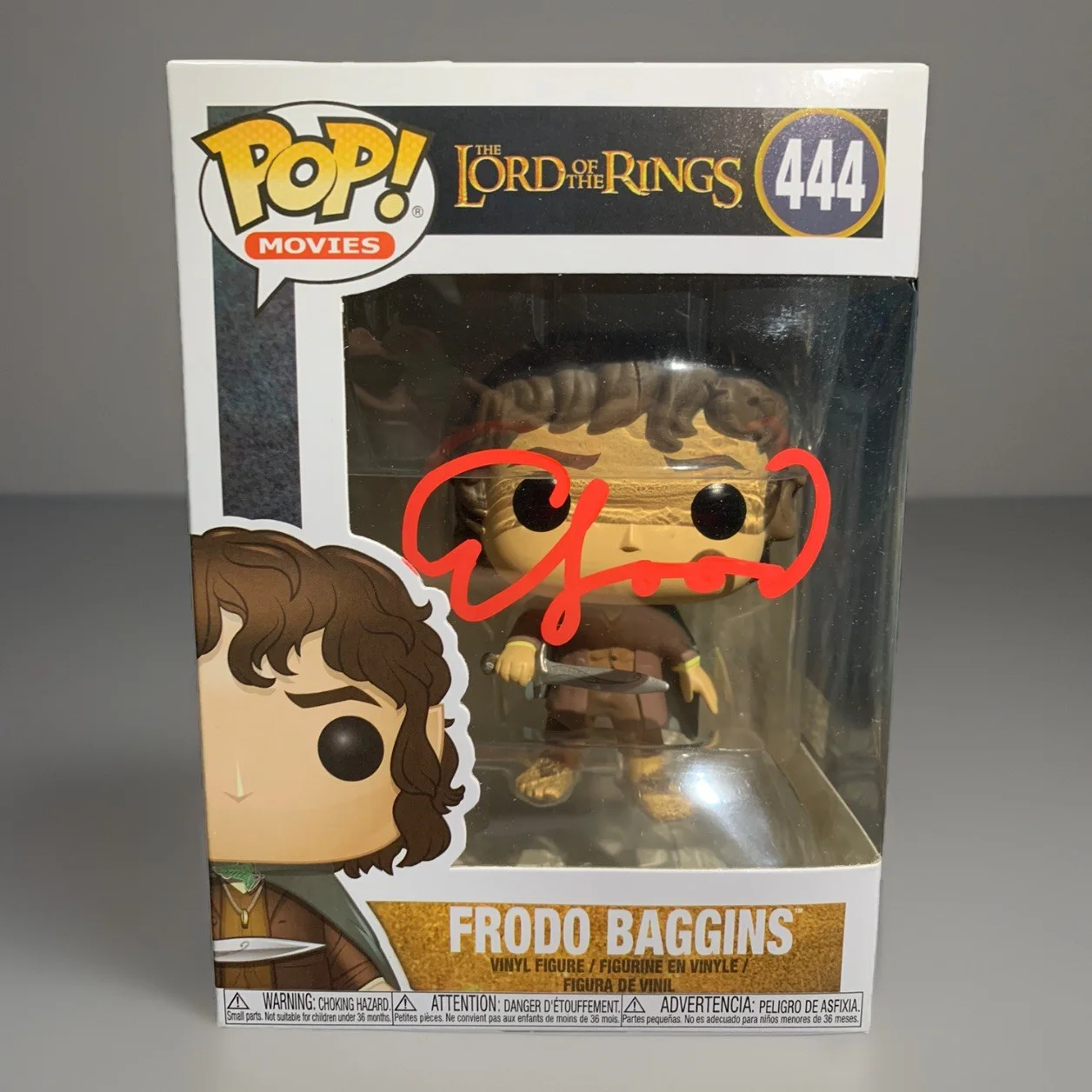 Elijah Wood — Elijah Wood Signed Autographed Frodo Baggins Funko Pop The Lord of the Rings COA