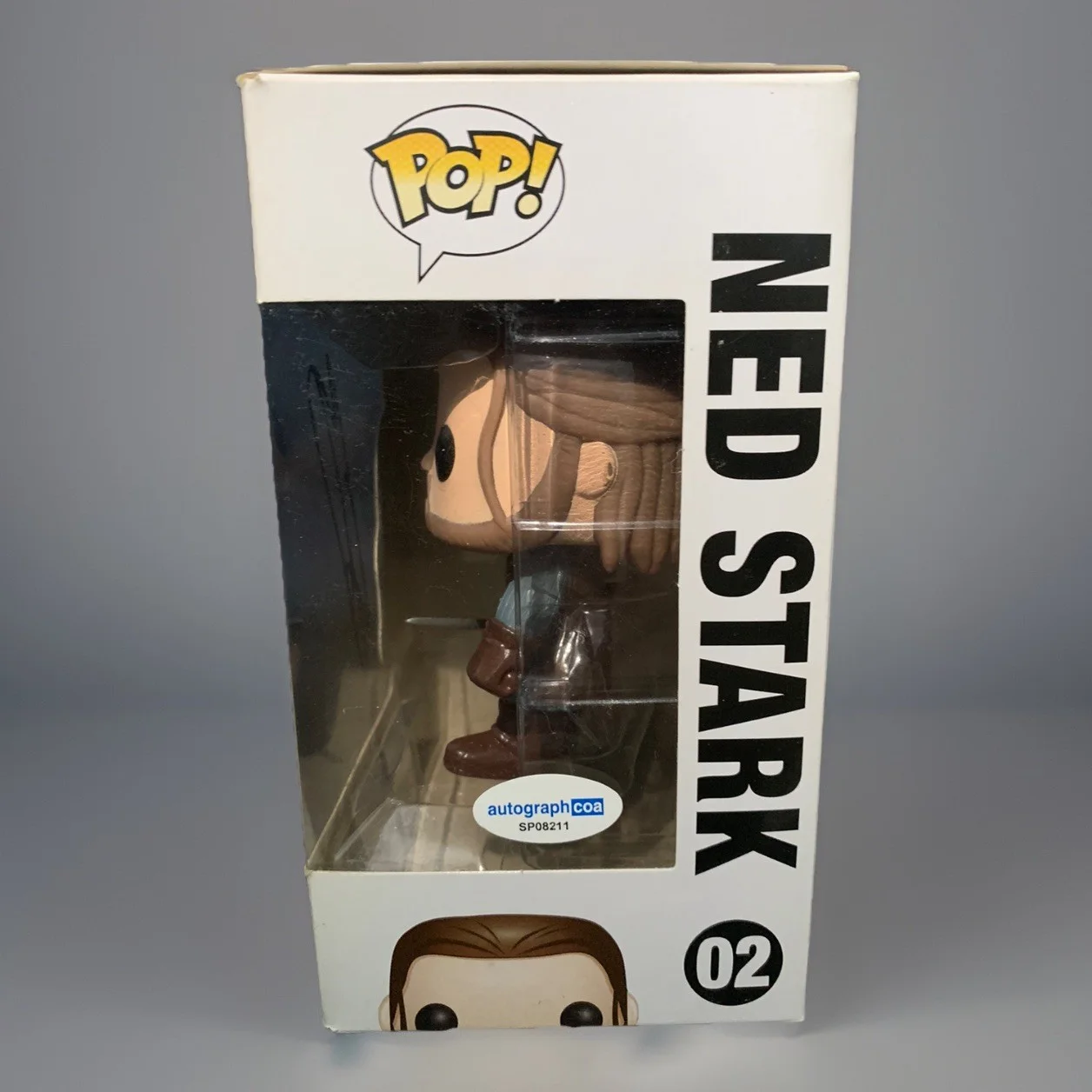 Sean Bean — Sean Bean Signed Autographed Ned Stark Funko Pop! Game of Thrones Figure – ACOA, image 2