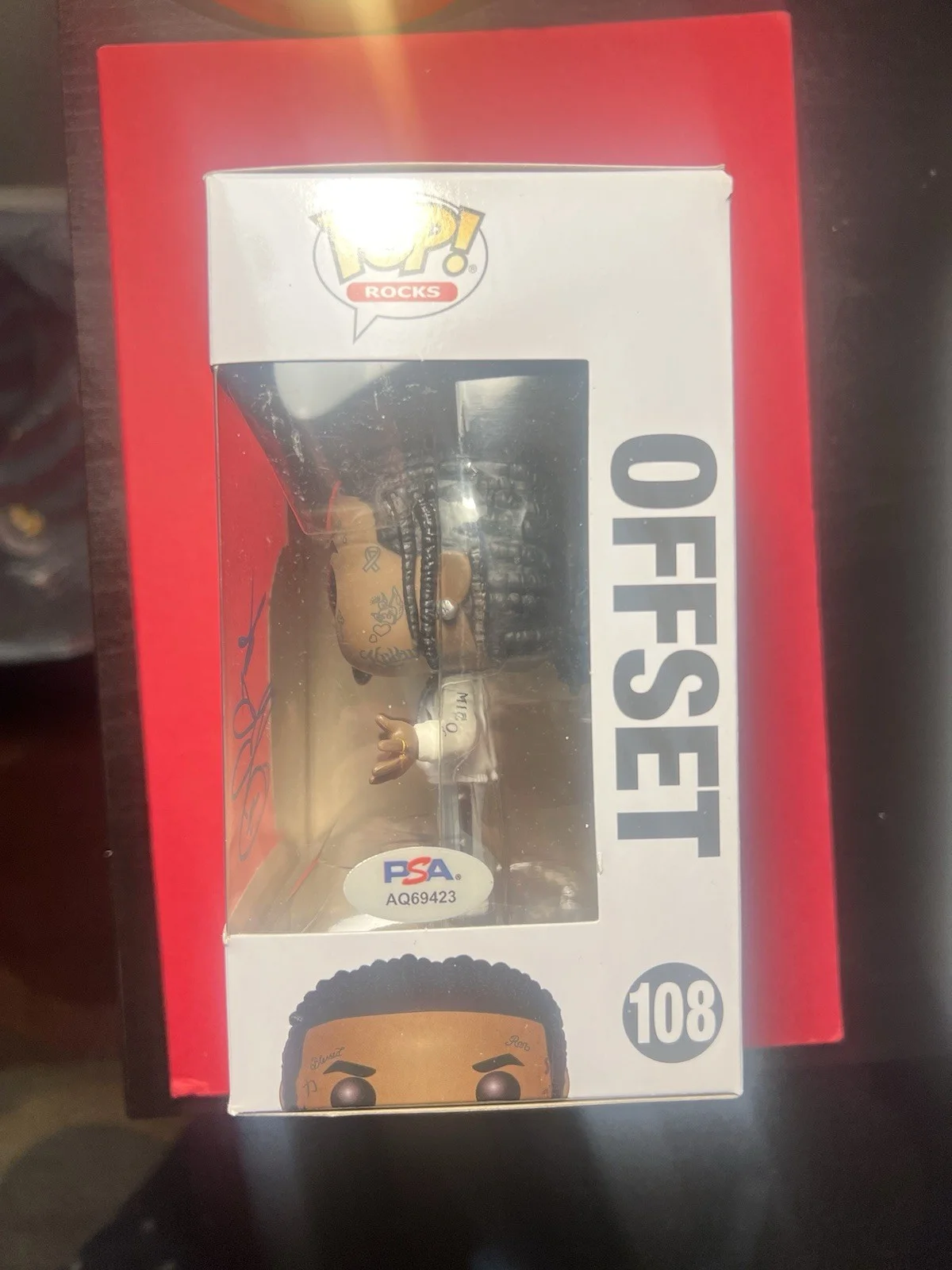 Offset Migos Signed Autographed Funko Pop PSA/DNA COA RARE With Protector!, image 2
