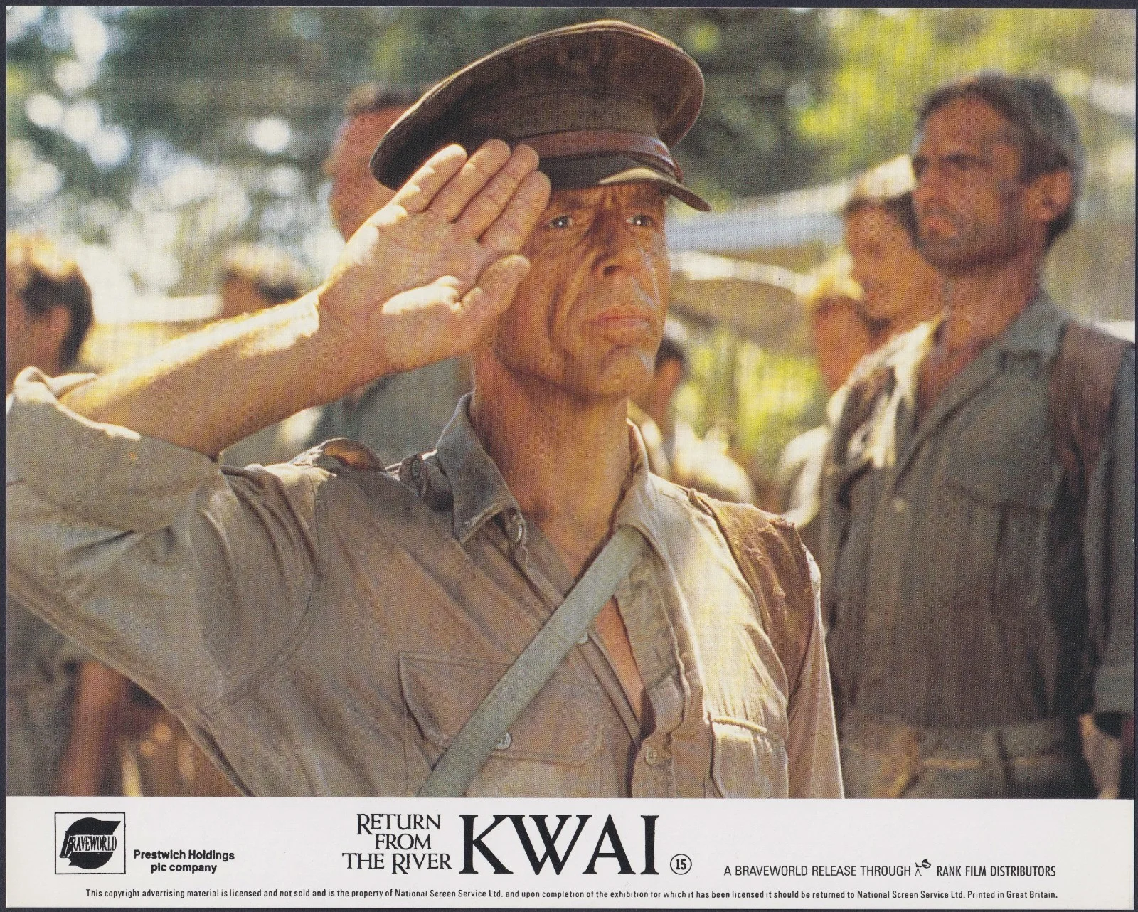 Return from the River Kwai 8x ORIGINAL UK FOH Lobby Cards Edward Fox 1989, image 2