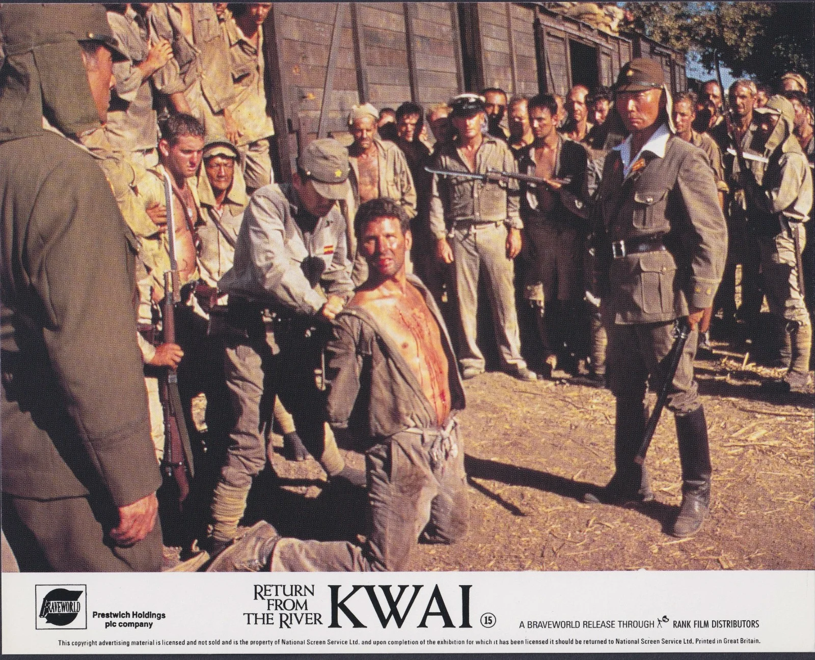 Return from the River Kwai 8x ORIGINAL UK FOH Lobby Cards Edward Fox 1989, image 3