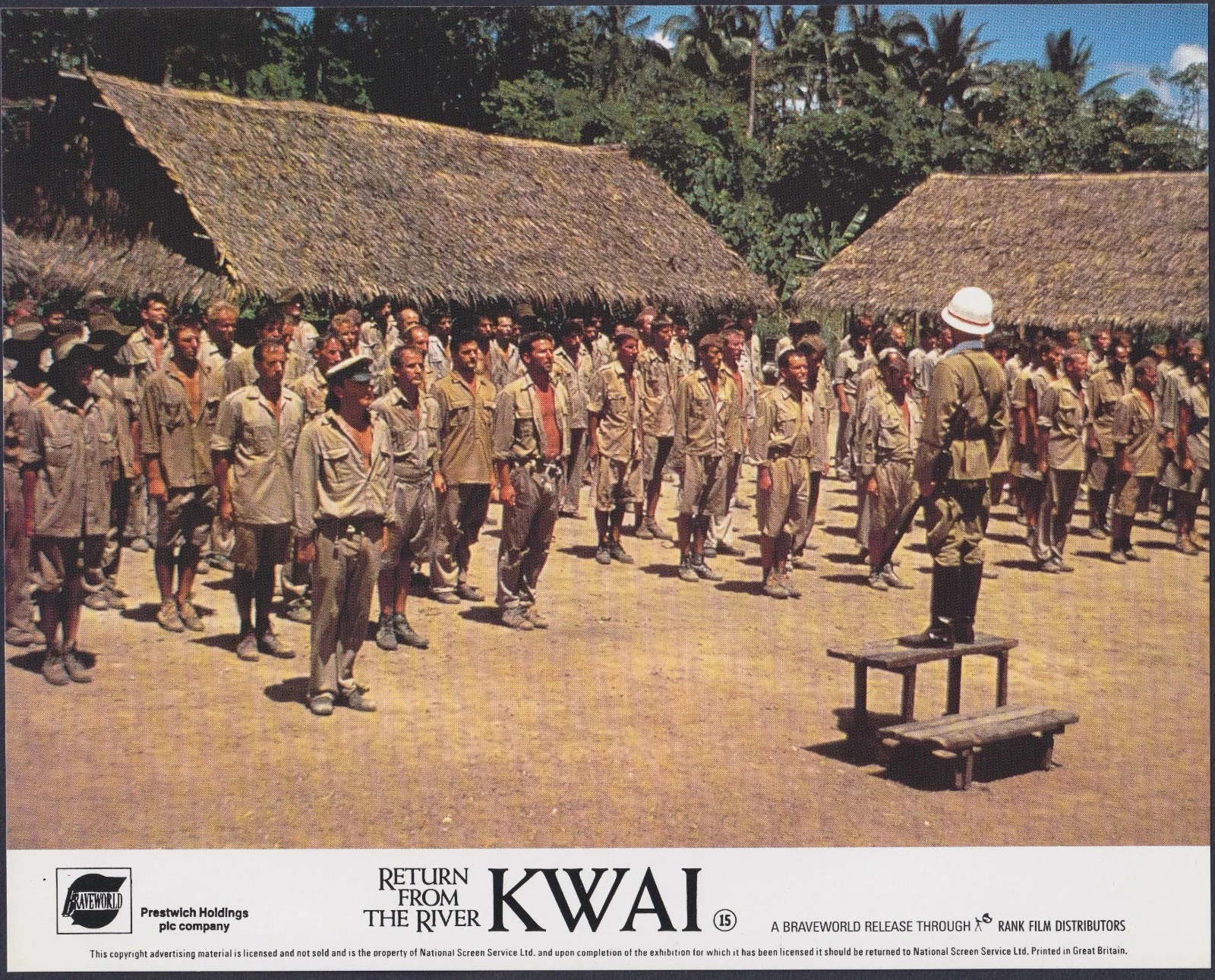 Return from the River Kwai 8x ORIGINAL UK FOH Lobby Cards Edward Fox 1989, image 4