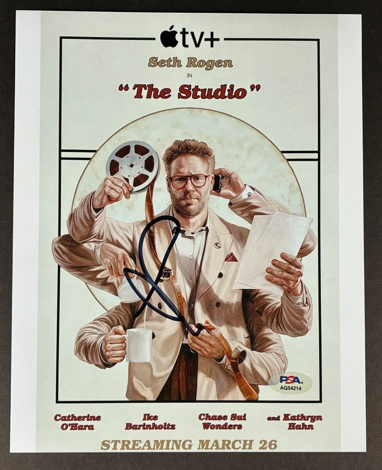 Seth Rogen — SETH ROGEN SIGNED 8x10 PHOTO PSA DNA AUTOGRAPH THE STUDIO AQ54214