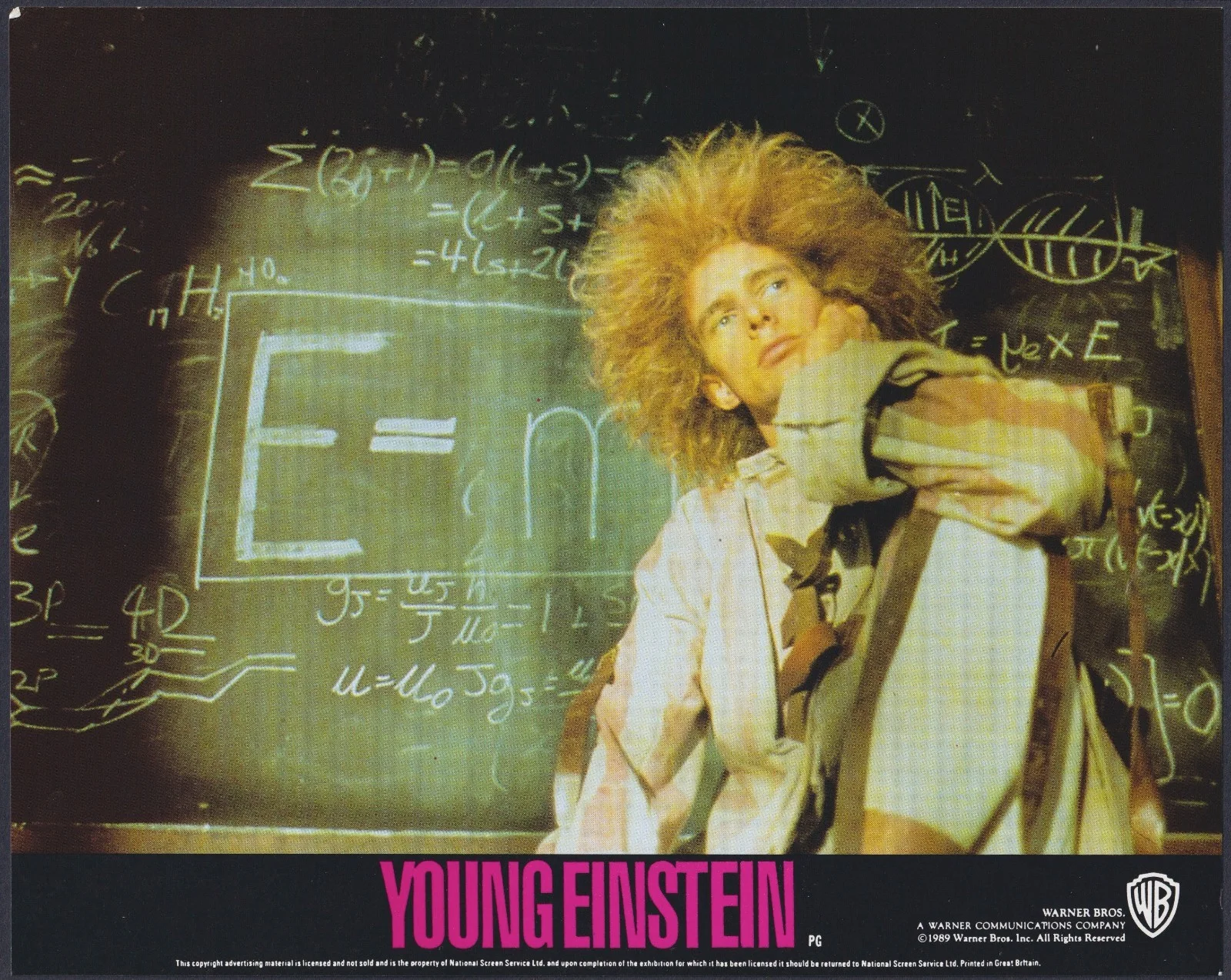 Young Einstein 8x ORIGINAL UK FOH Lobby Cards Yahoo Serious 1988, image 2