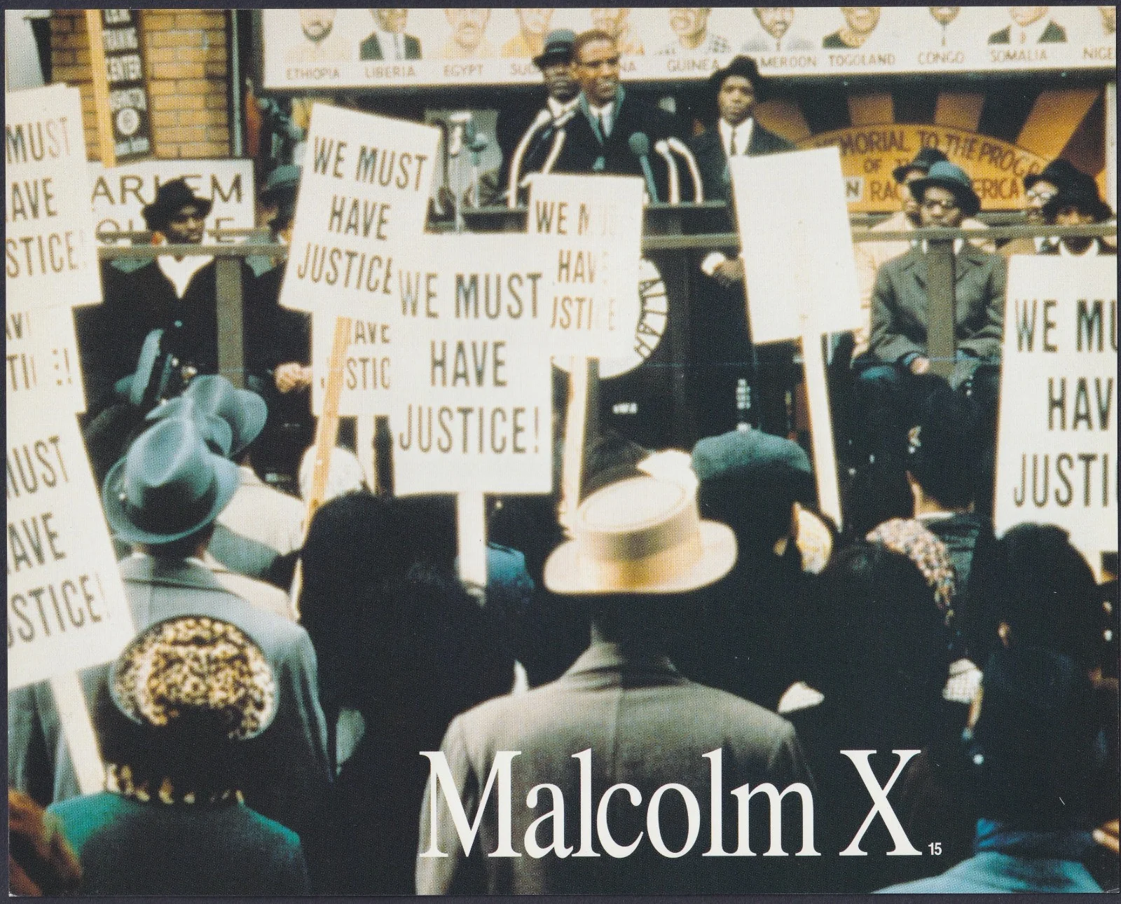 Malcolm X 4x ORIGINAL UK FOH Lobby Cards Denzel Washington Spike Lee 1992, изображение 4