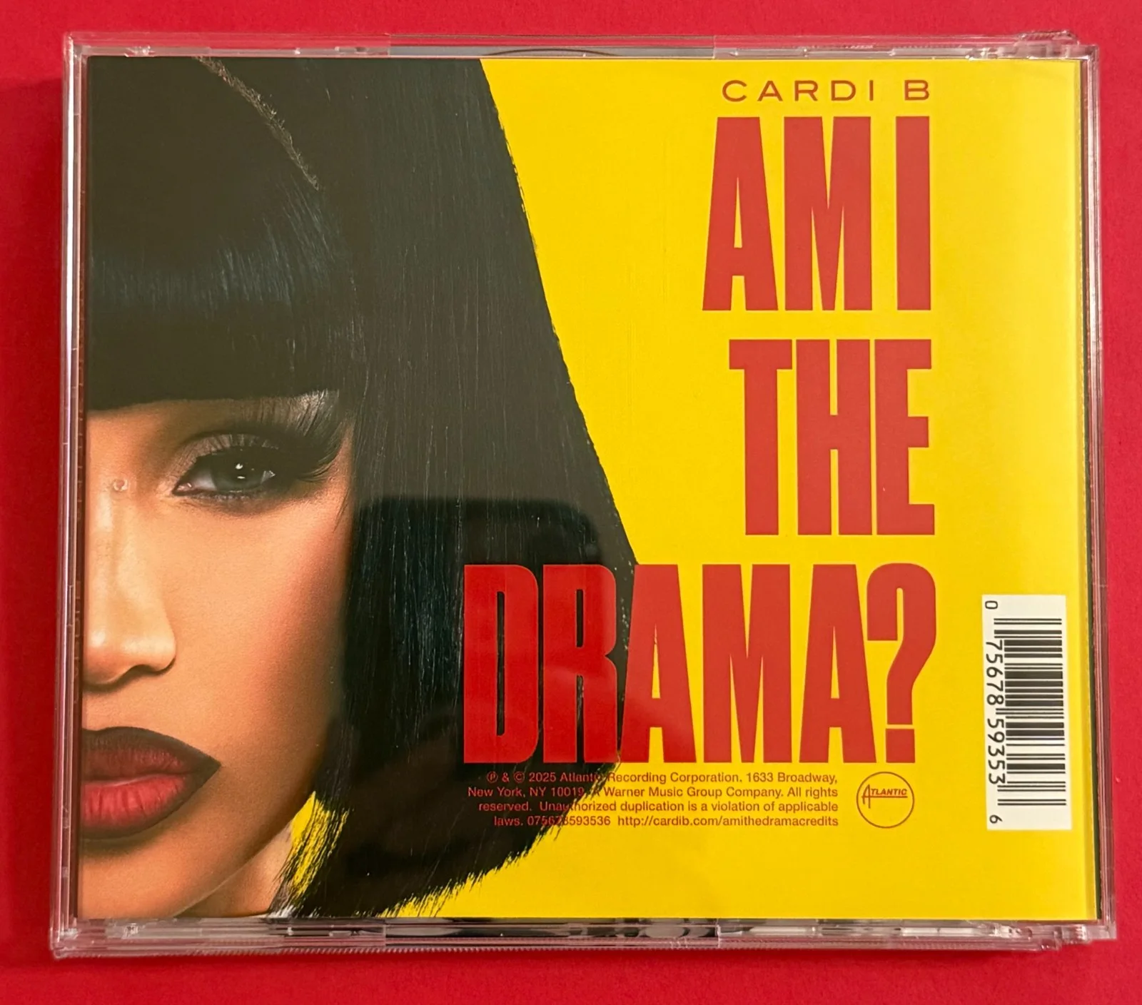 Cardi B Signed Am I The Drama CD Limited Edition Alternate Cover New/Broken Case, image 3