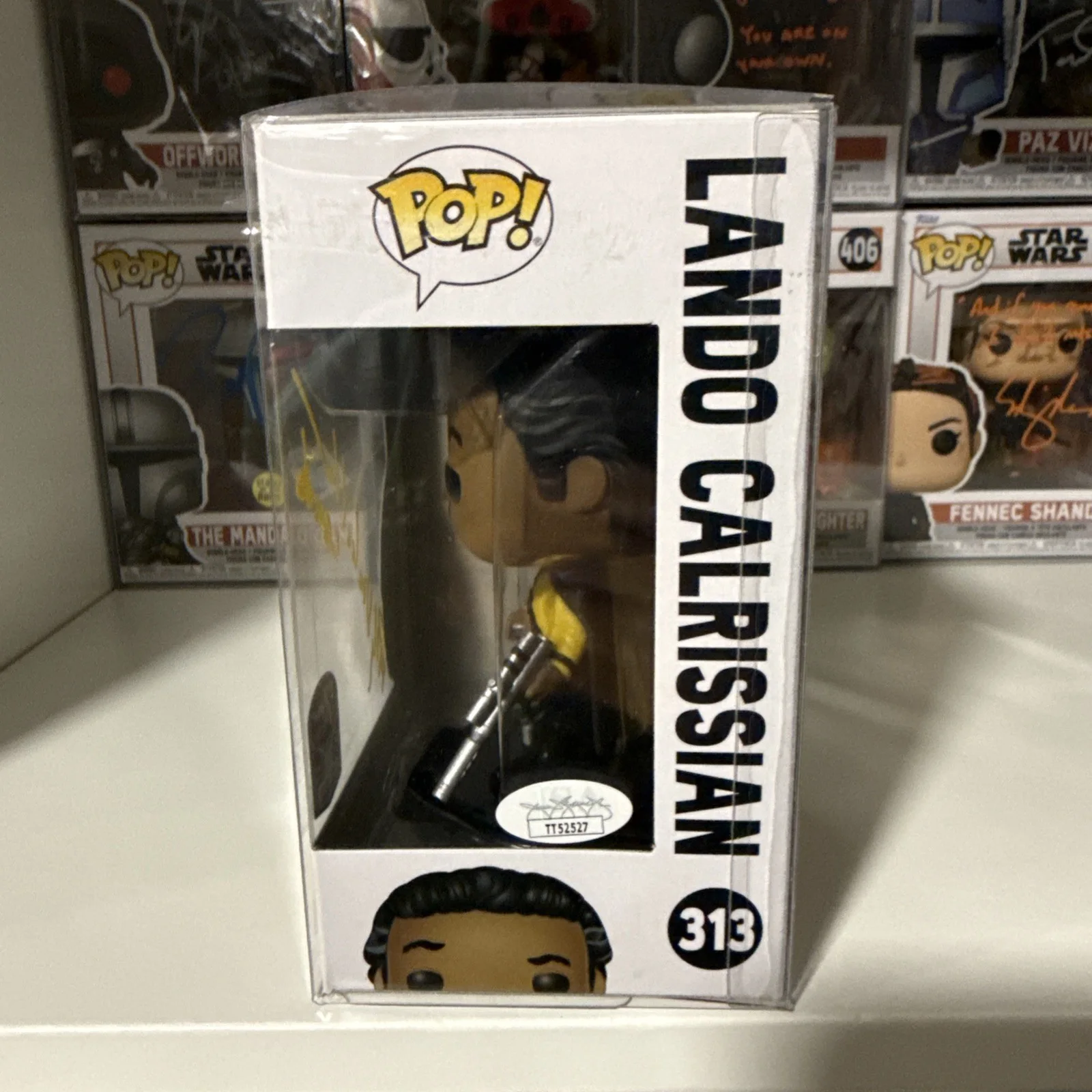 Funko POP #313 Billy Dee Williams Signed Lando Calrissian JSA COA Autograph 7BAP, image 2