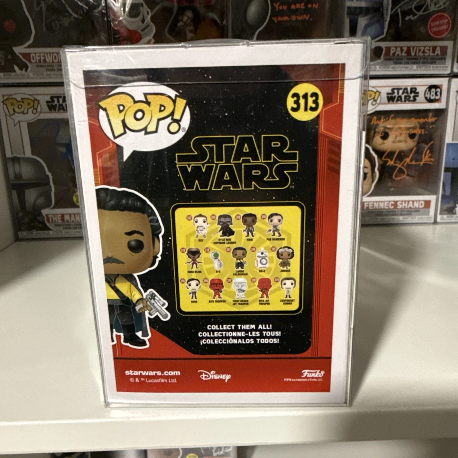 Funko POP #313 Billy Dee Williams Signed Lando Calrissian JSA COA Autograph 7BAP, image 3