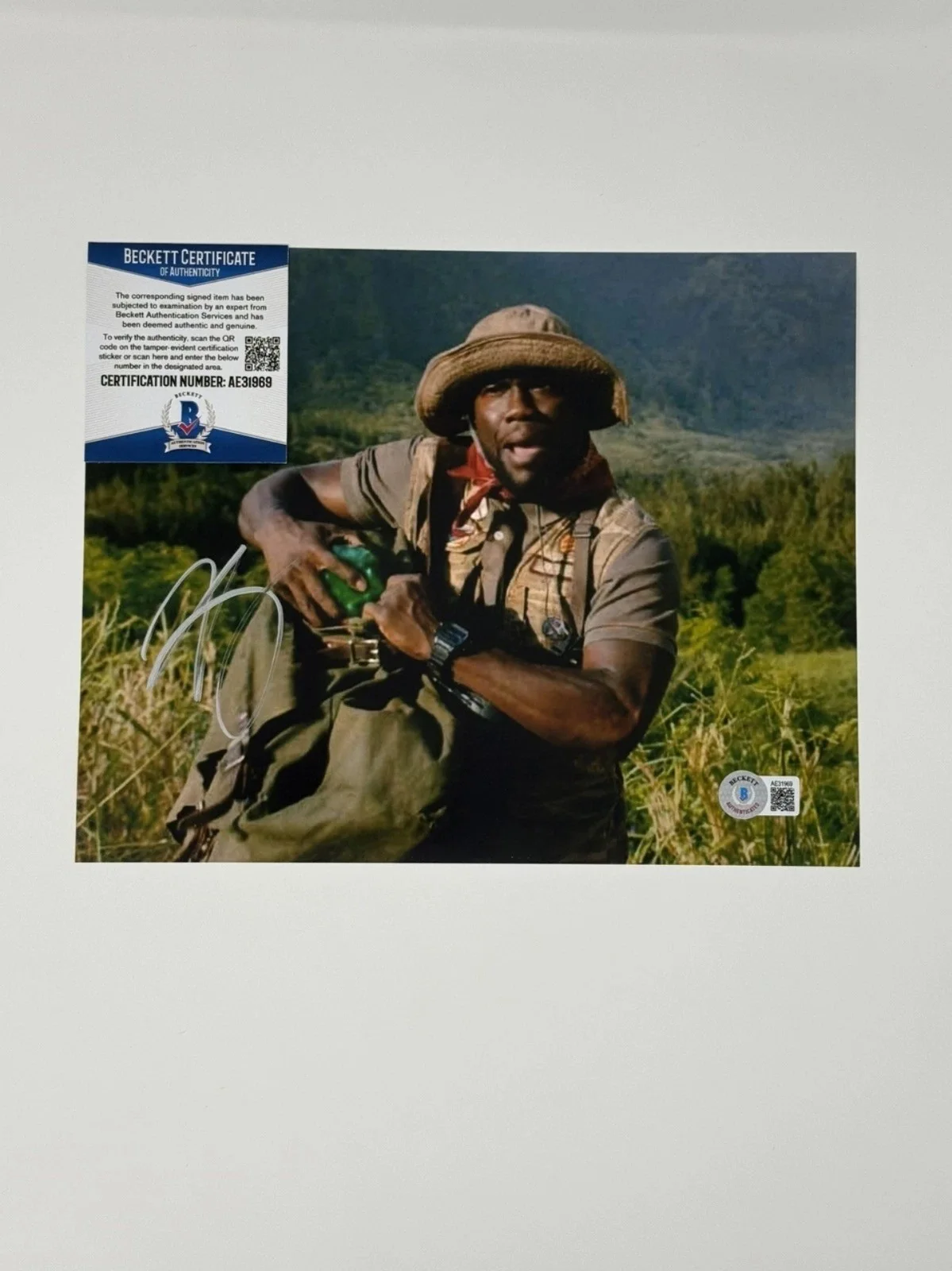 Kevin Hart — Kevin Hart Signed 8x10 Photo Jumanji Portrait Shot – Beckett BAS Cert, изображение 4