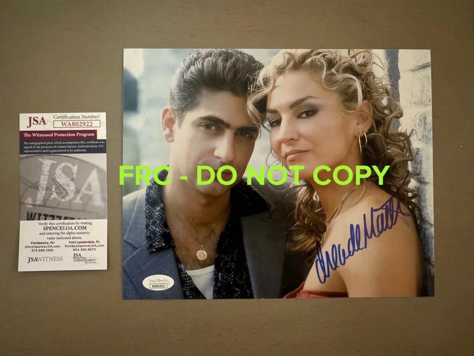 Drea de Matteo — Drea de Matteo Signed 8 x 10 Photo Sopranos Adriana La Cerva JSA Authentic, изображение 2