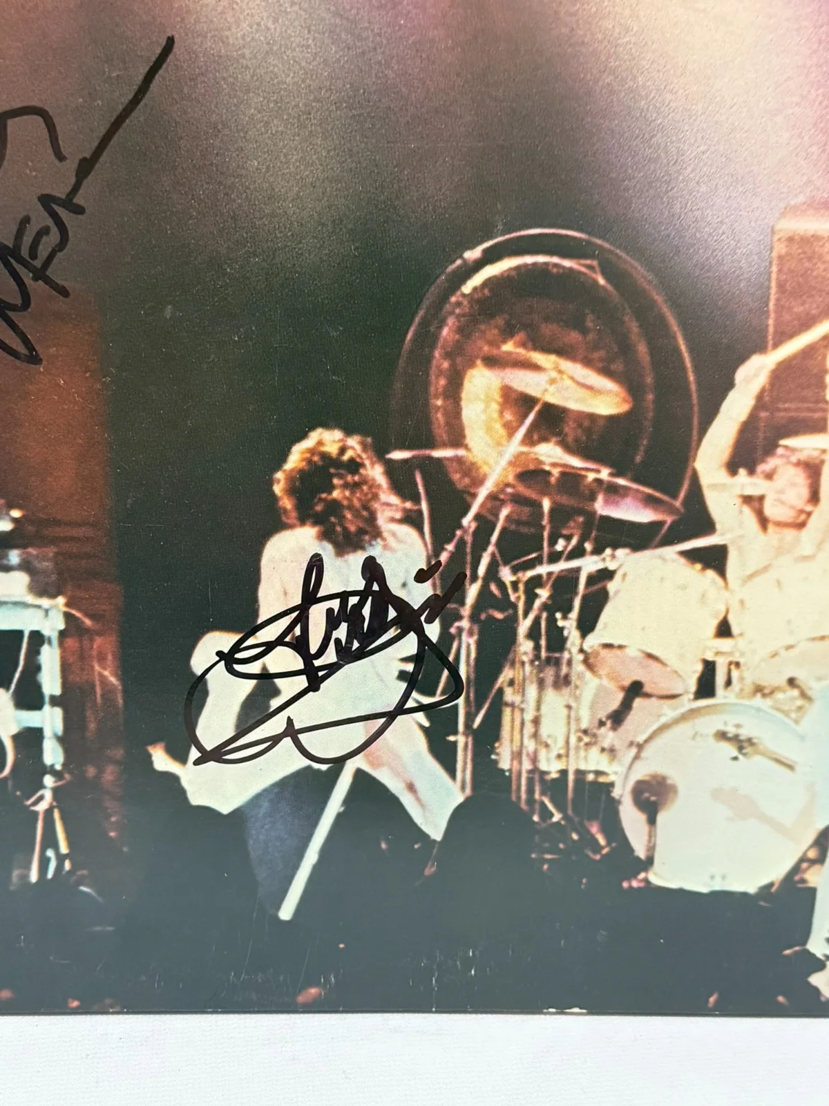 Angel Live Without A Net Autographed Signed Vinyl Cover Case ONLY NO RECORDS, image 3