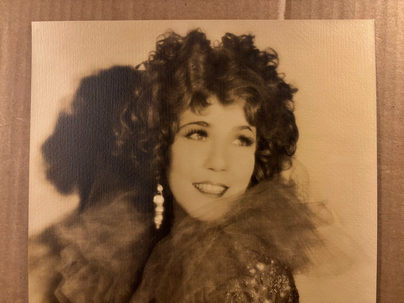 Louise Fazenda Very Rare Early Autographed Oversize 10/13 Photo The Bat 20s, изображение 2