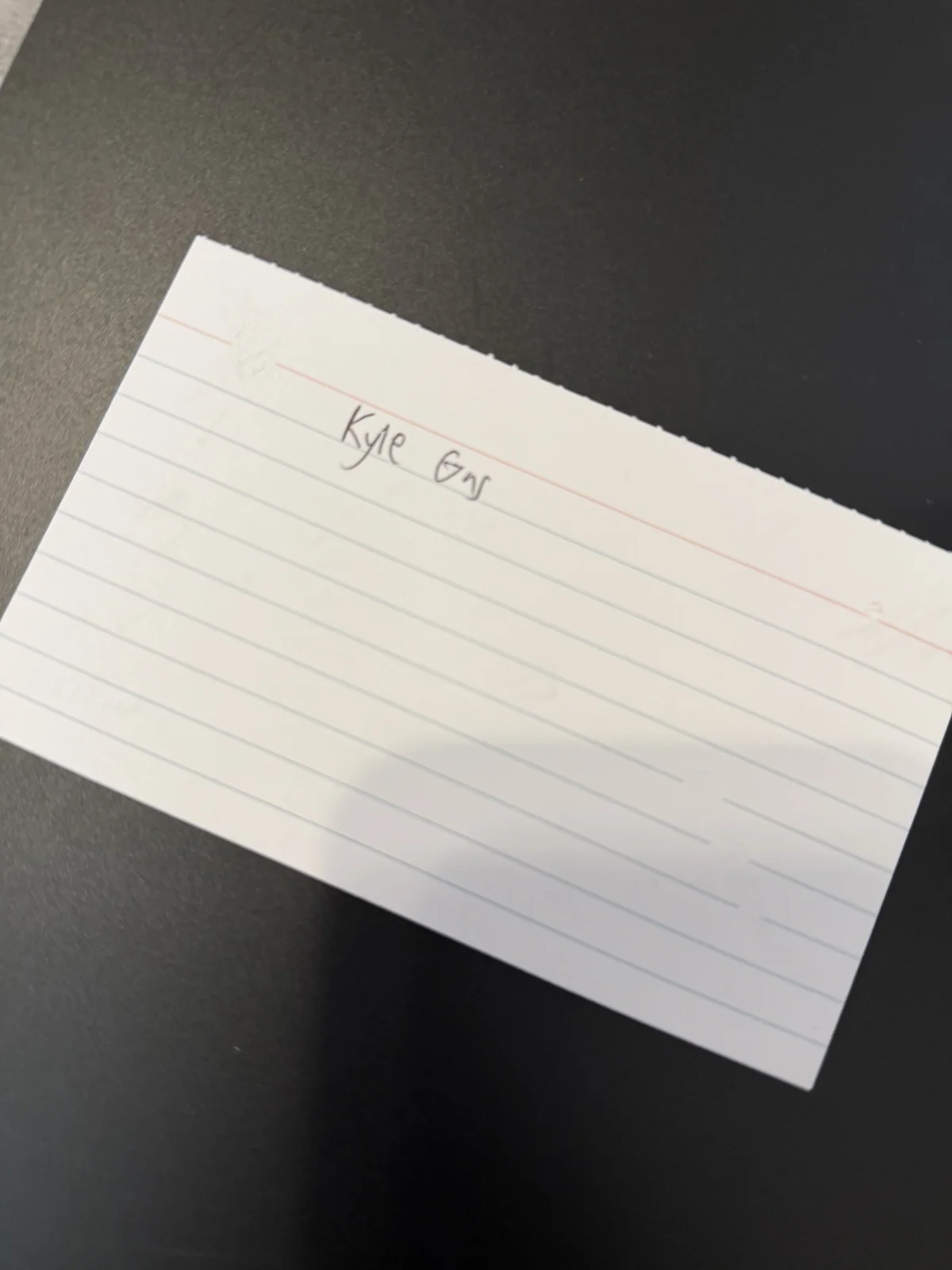 Kyle Gass Signed Autograph Cut 3x5 Index Card Tenacious D Actor, image 2