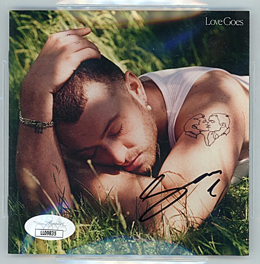 Sam Smith — Sam Smith Signed Love Goes CD Beckett Slab BAS JSA COA Pop RnB Music Autograph, image 2