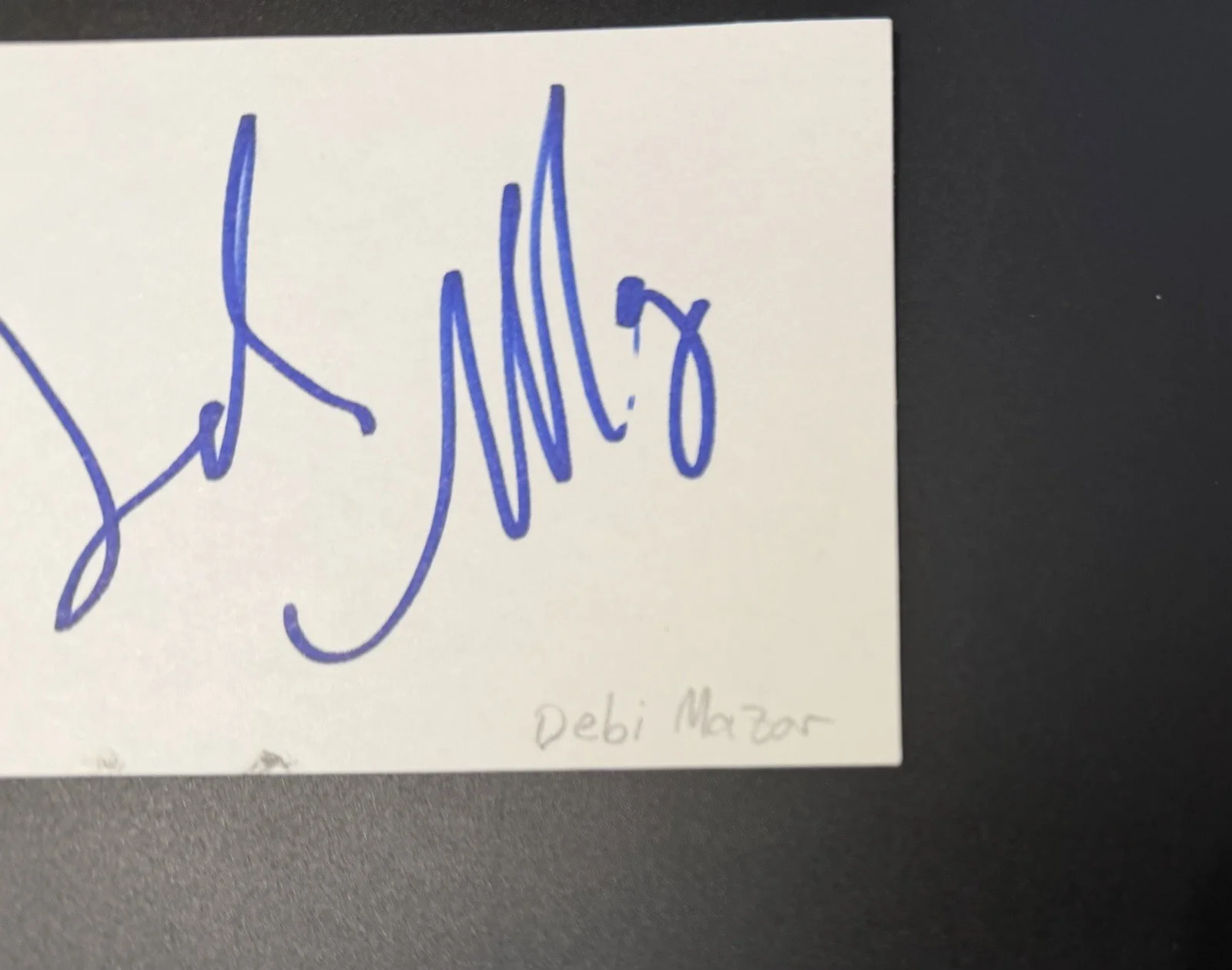 Debi Mazar Signed Autograph 3x5 Index Card Goodfellas Entourage, изображение 2