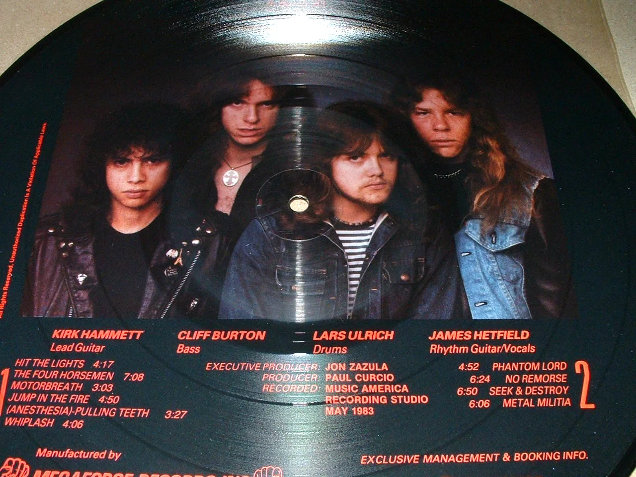 METALLICA 1983 MEGAFORCE RECORDS "KILL EM ALL" PICTURE DISC- NEW NEVER PLAYED, image 2