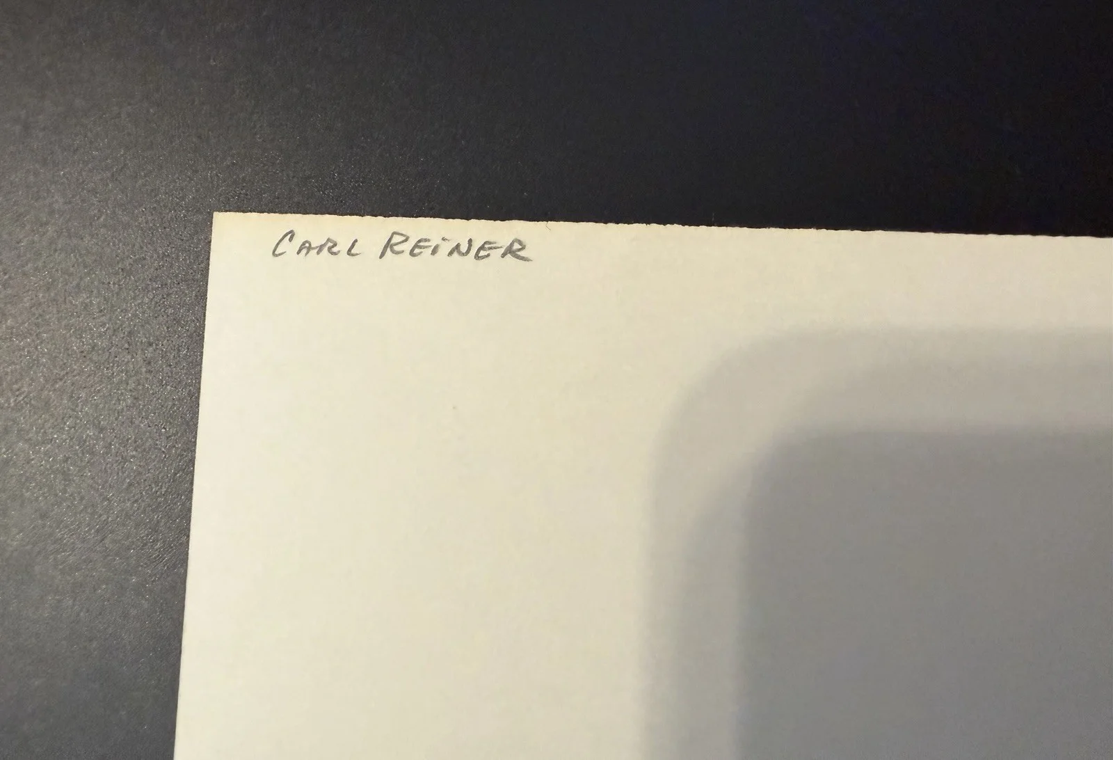 Carl Reiner Signed Autograph 3x5 Index Card TV Legend Dick Van Dyke, изображение 2
