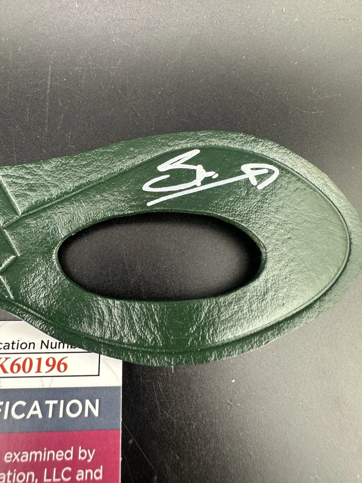 Stephen Amell — Stephen Amell Signed Inscribed Green Arrow Mask JSA COA, image 3