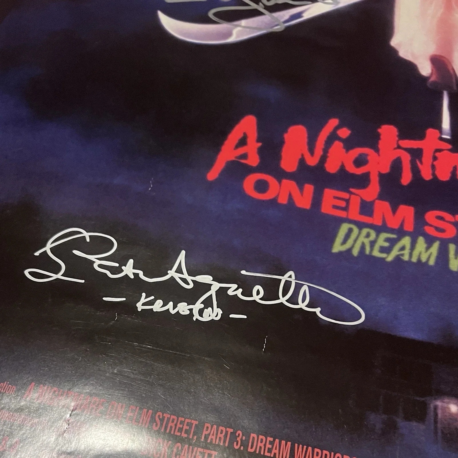 Nightmare on Elm Street 3 Autograph Signed Robert Englund Patricia Arquette, изображение 2