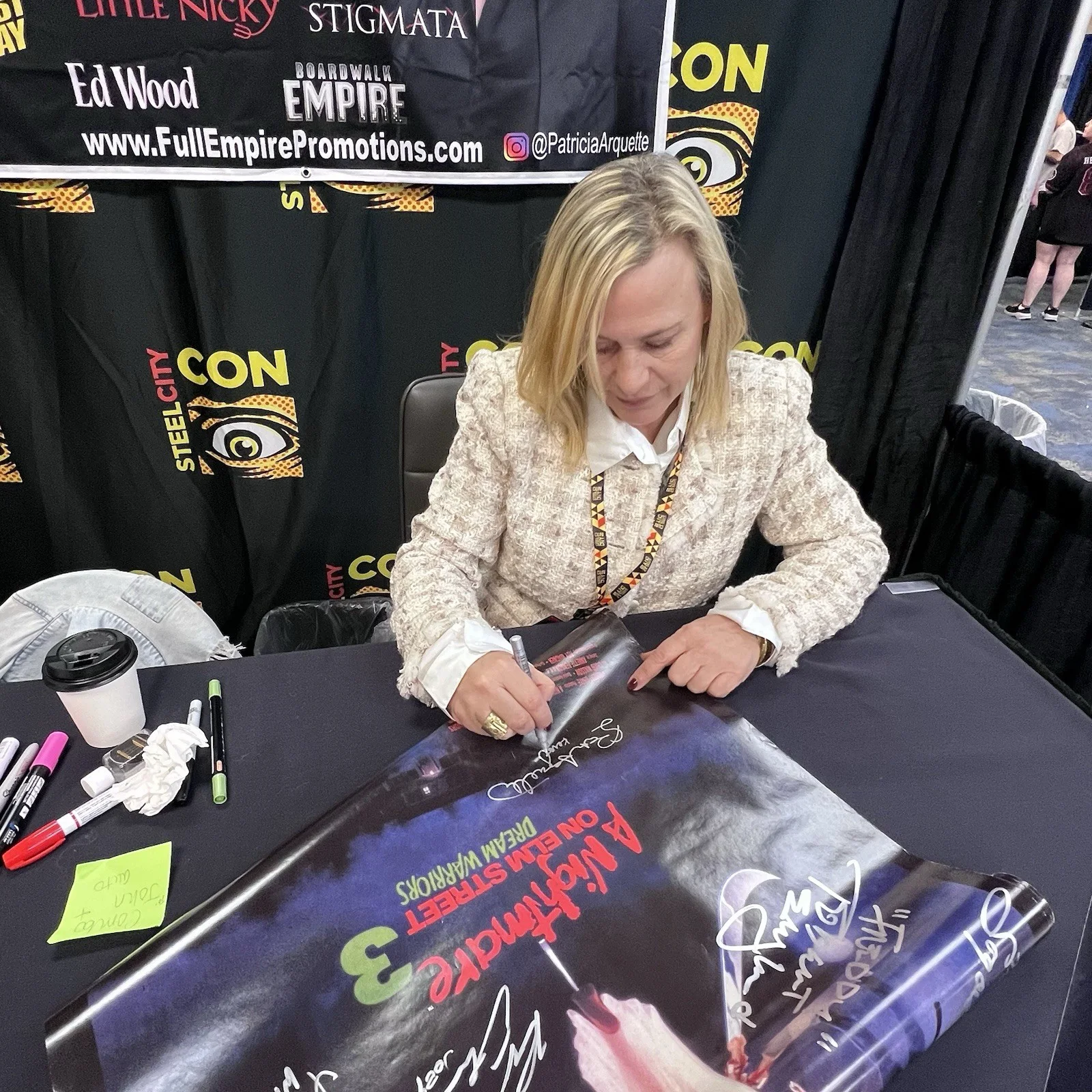 Nightmare on Elm Street 3 Autograph Signed Robert Englund Patricia Arquette, изображение 3