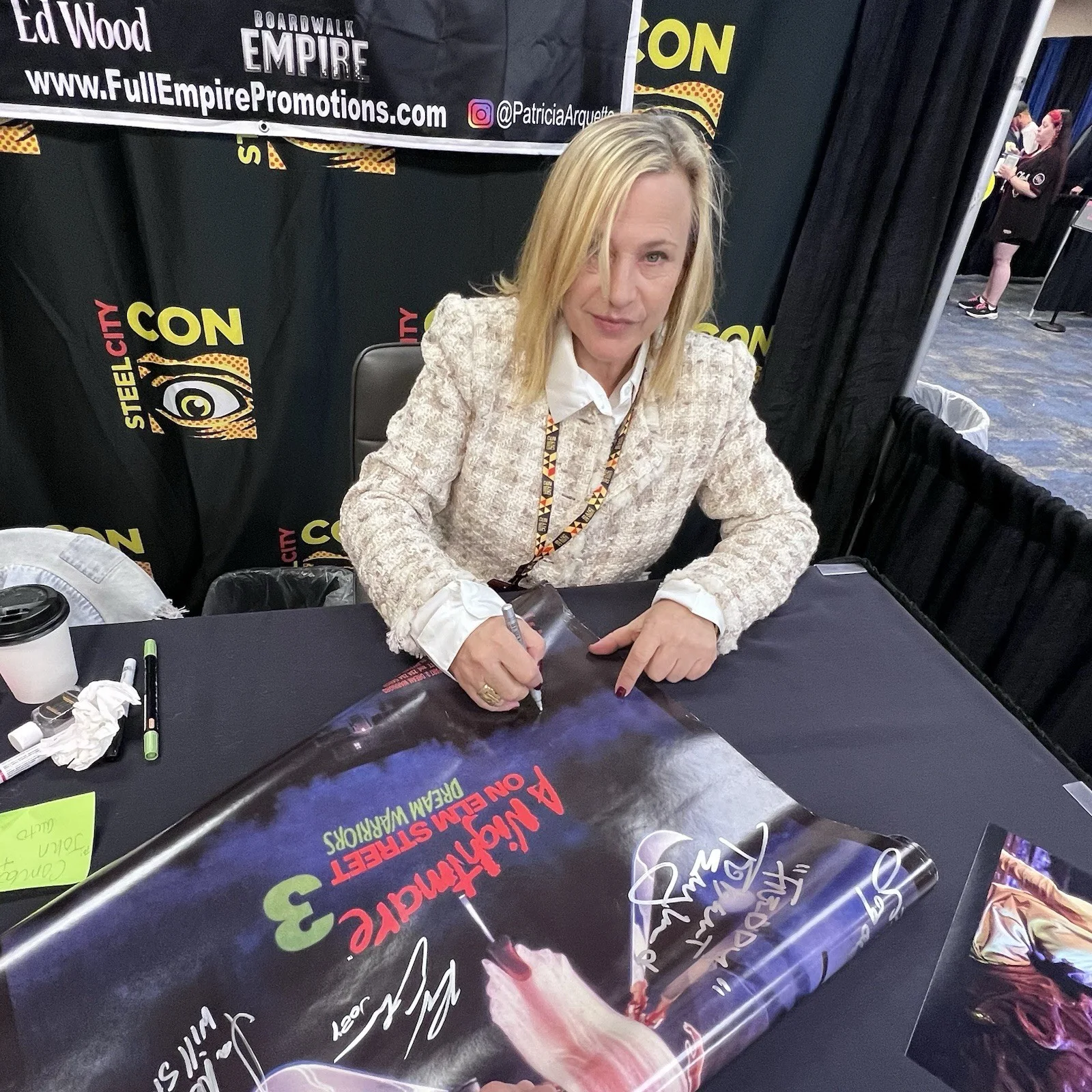 Nightmare on Elm Street 3 Autograph Signed Robert Englund Patricia Arquette, изображение 4