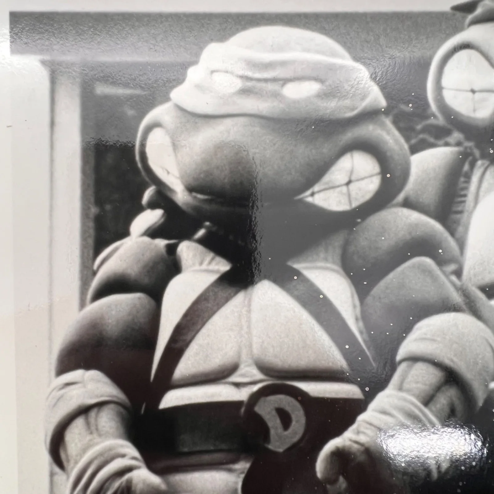 Raphael, Donatello — Teenage Mutant Ninja Turtles Donatello & Raphael Autographed Black & White Photo, изображение 3