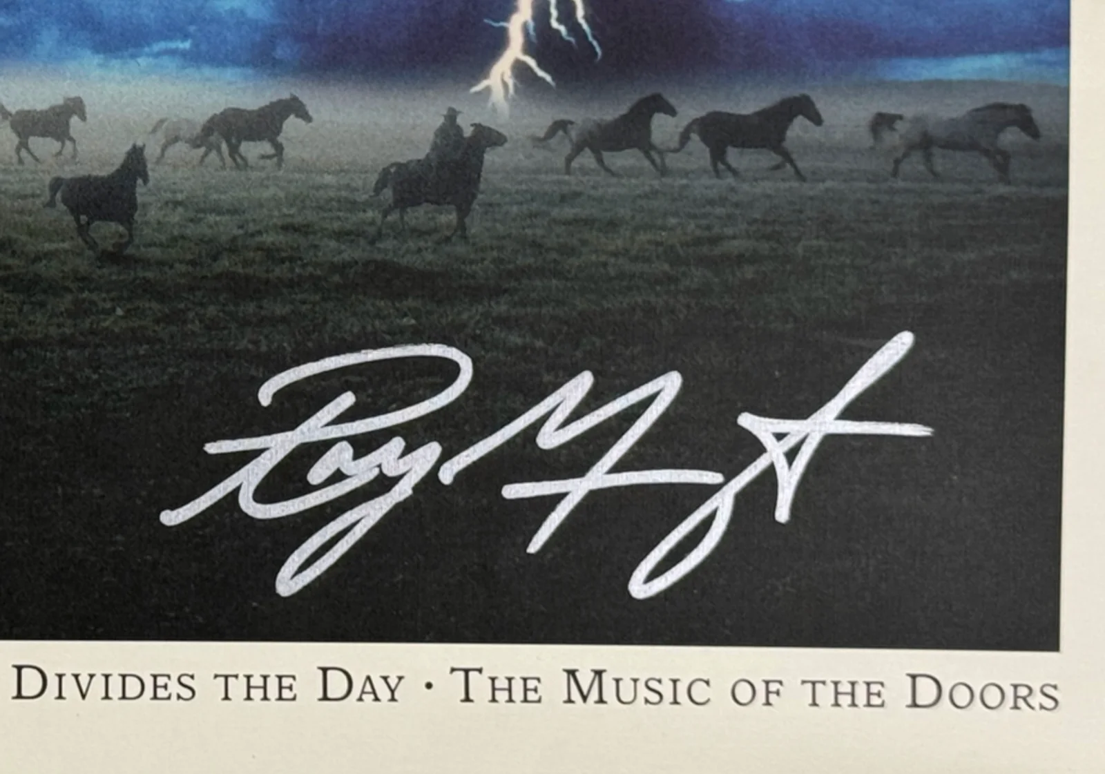 Ray Manzarek & George Winston Autographed Signed The Doors Poster AMCo COA, изображение 2