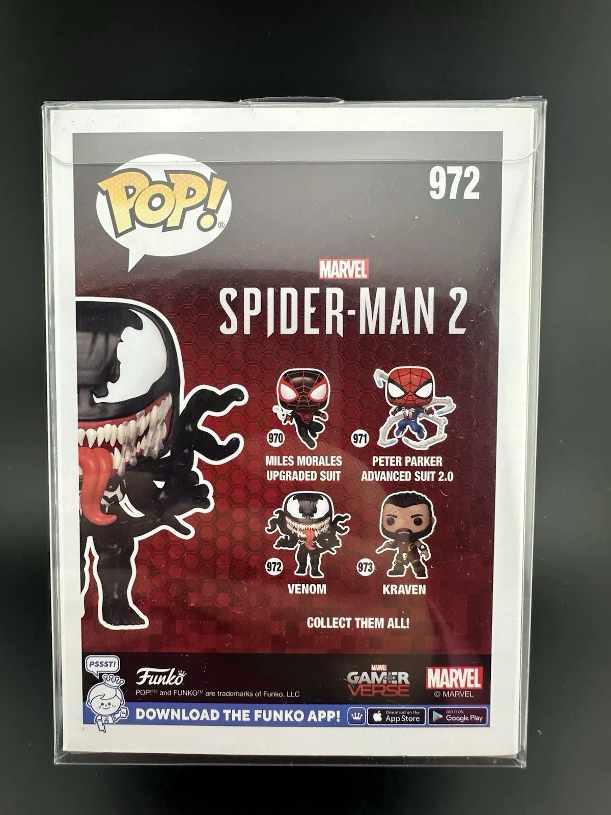 Funko Pop Marvel Spider-Man 2 Venom #972 OC Cele Mark Auth Signed by Tony Todd, image 4