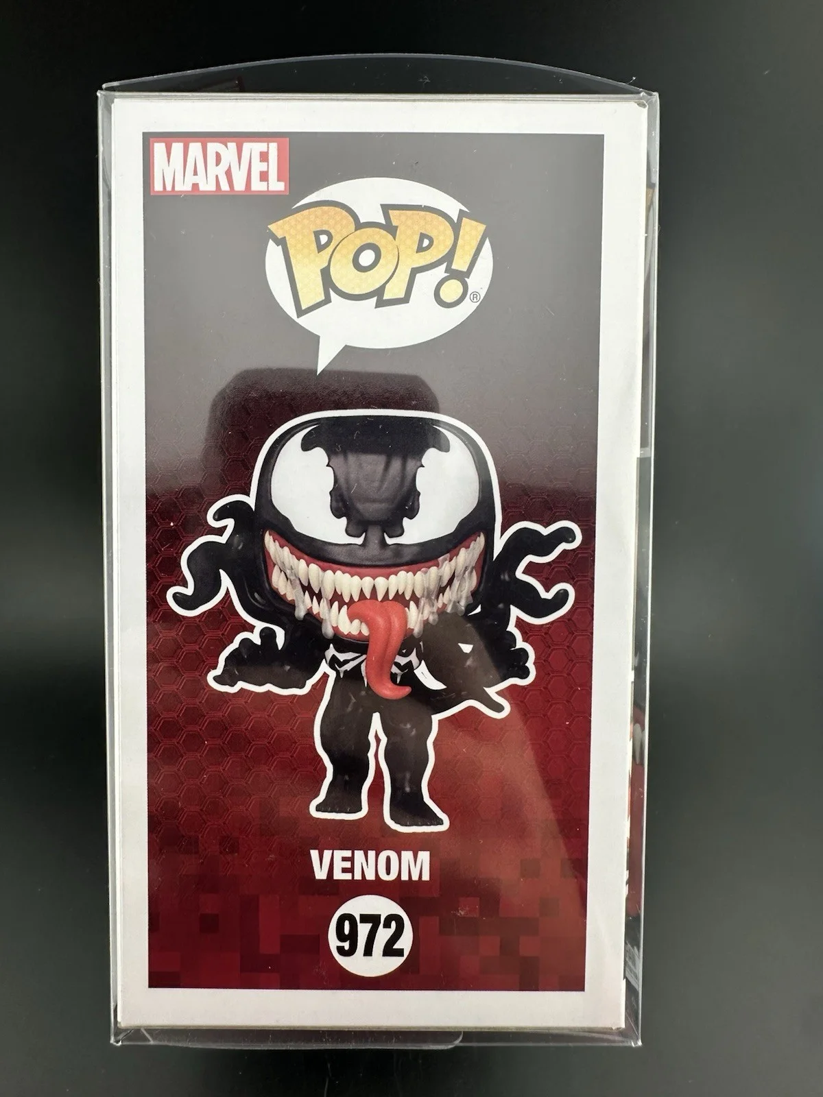 Funko Pop Marvel Spider-Man 2 Venom #972 OC Cele Mark Auth Signed by Tony Todd, image 5
