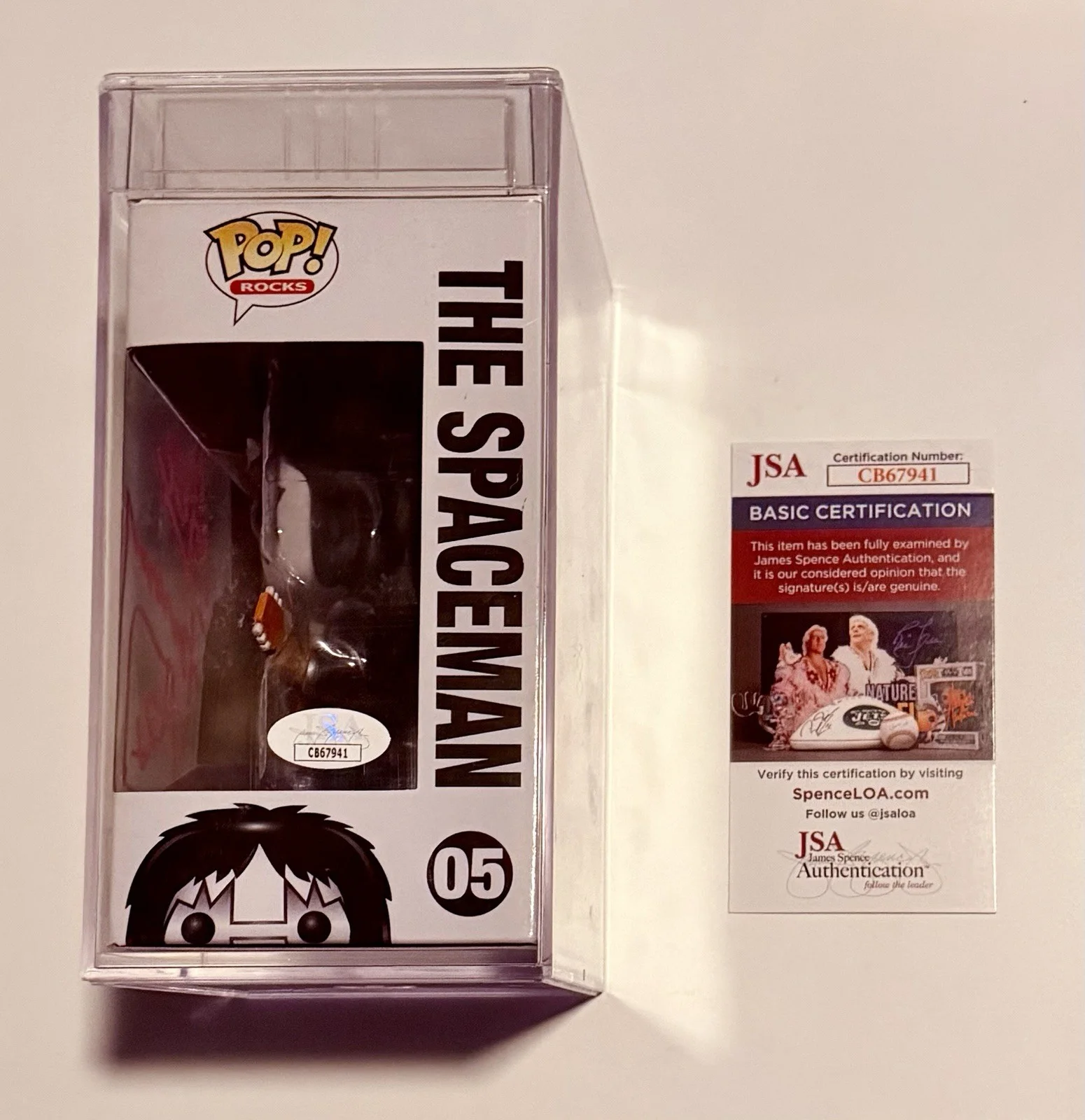 Ace Frehley KISS Signed Autographed FUNKO POP 05 PSA Encapsulated JSA Dual Cert, image 2