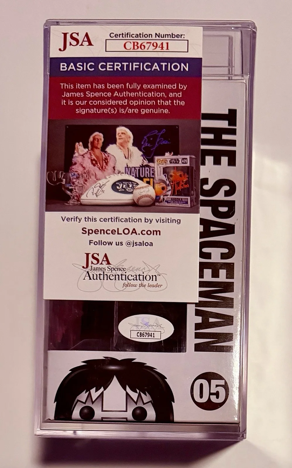Ace Frehley KISS Signed Autographed FUNKO POP 05 PSA Encapsulated JSA Dual Cert, image 3