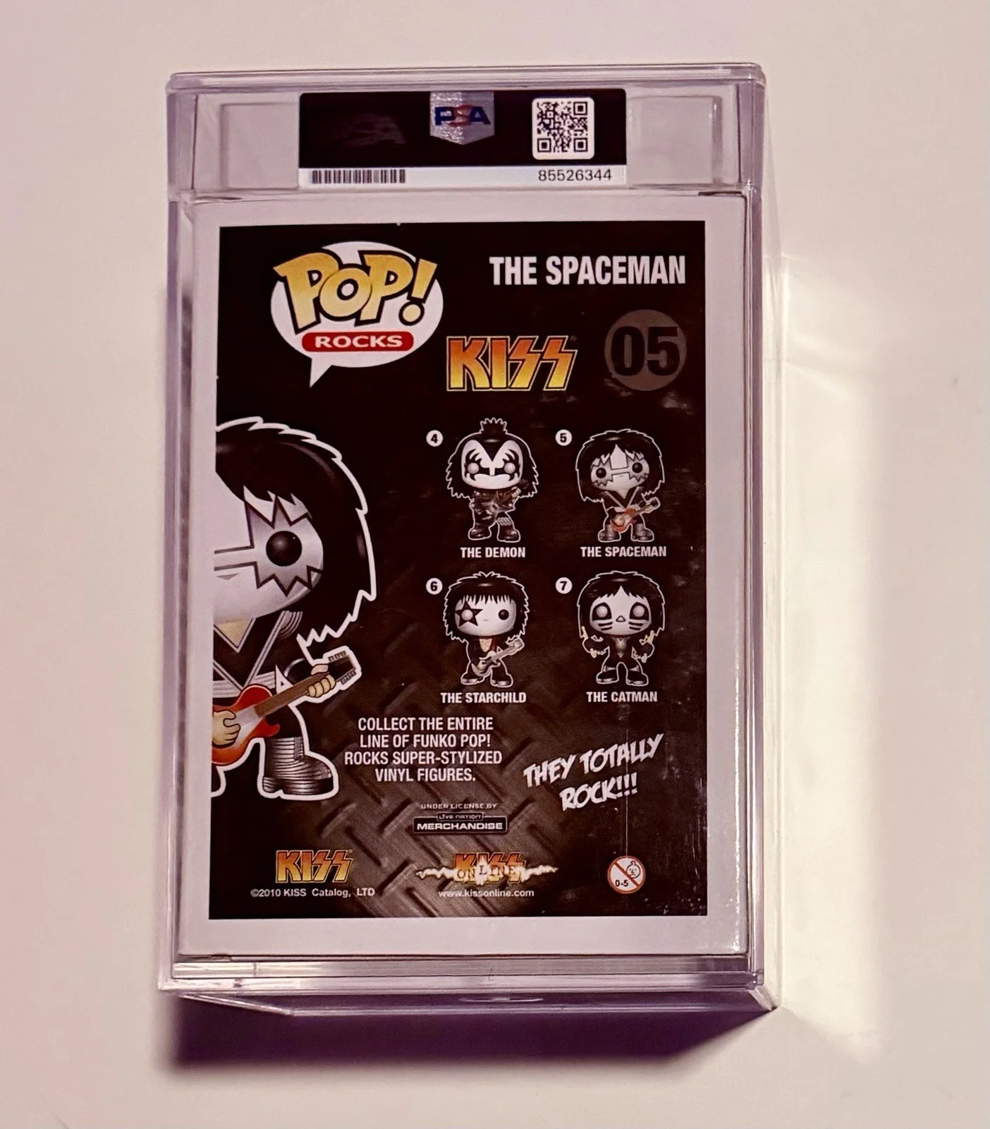 Ace Frehley KISS Signed Autographed FUNKO POP 05 PSA Encapsulated JSA Dual Cert, image 4