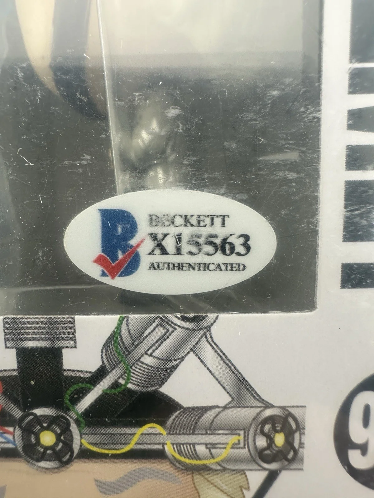 Christopher Lloyd — Christopher Lloyd Signed Doc Helmet Back To Future Funko POP 959 BECKETT BAS, image 4