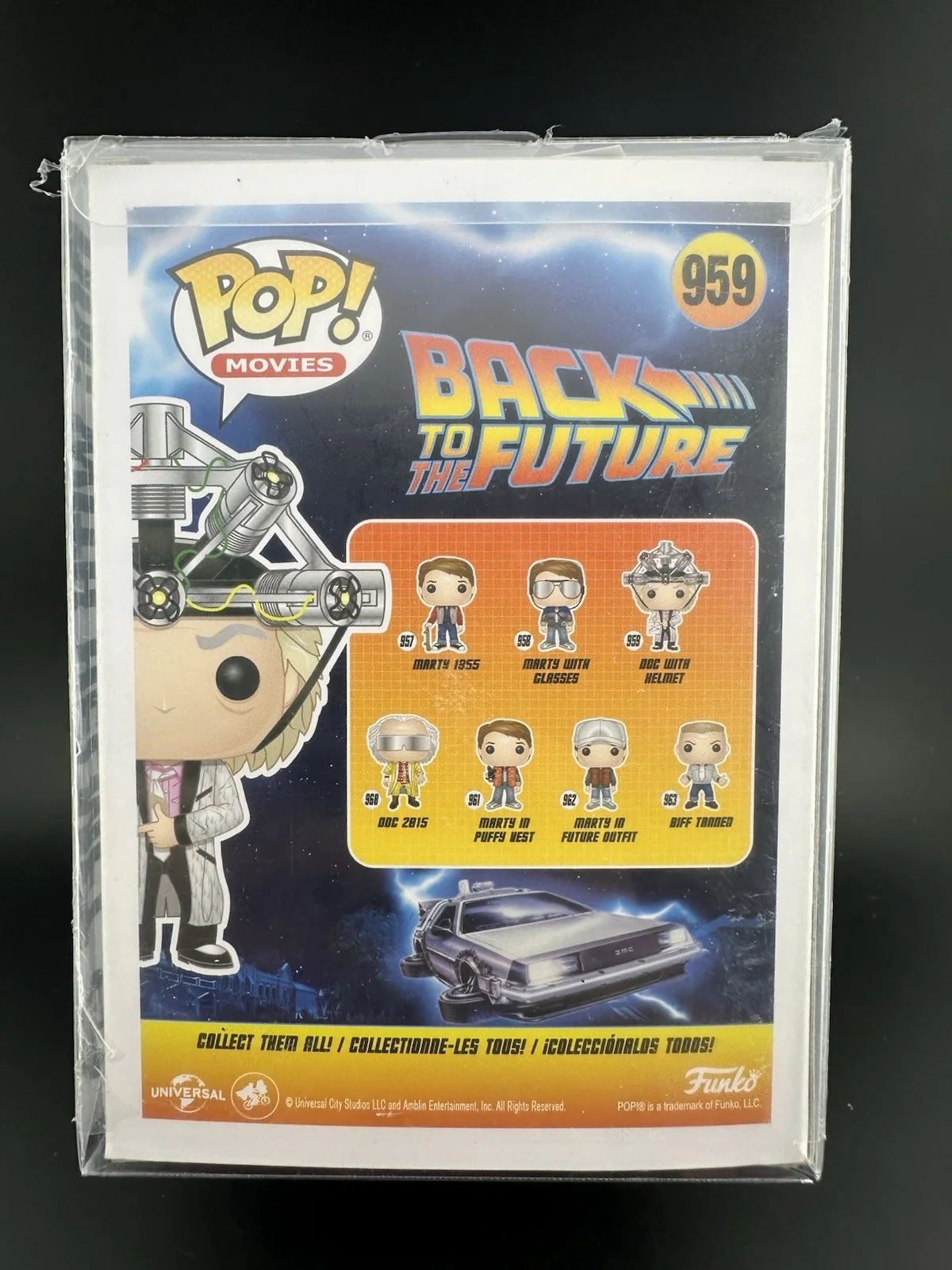 Christopher Lloyd — Christopher Lloyd Signed Doc Helmet Back To Future Funko POP 959 BECKETT BAS, image 5