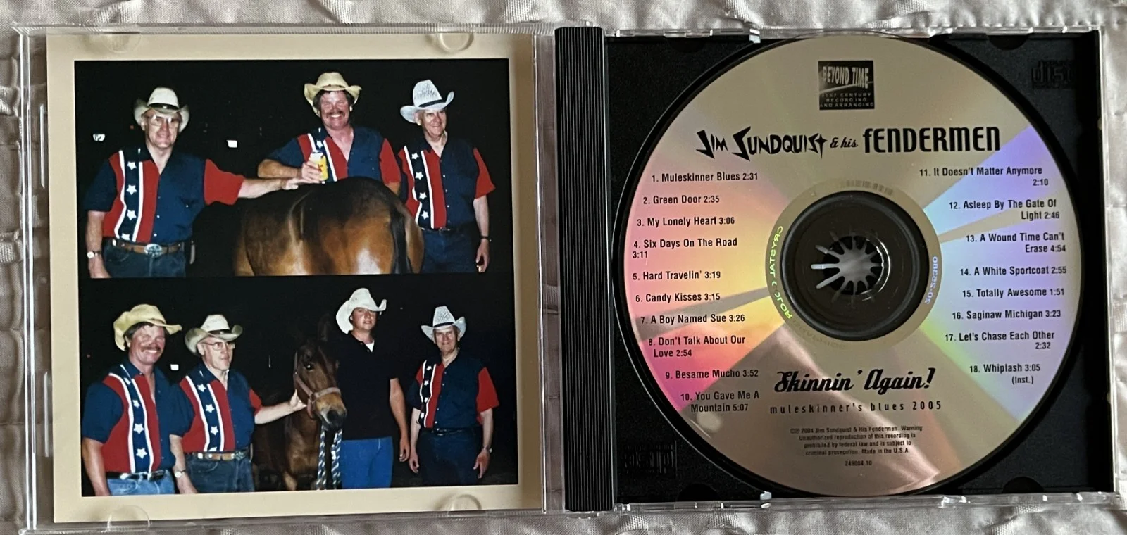 Jim Sundquist--SIGNED CD--Skinnin' Again, Mule Skinner Blues 2005-- Fendermen!!!, изображение 3
