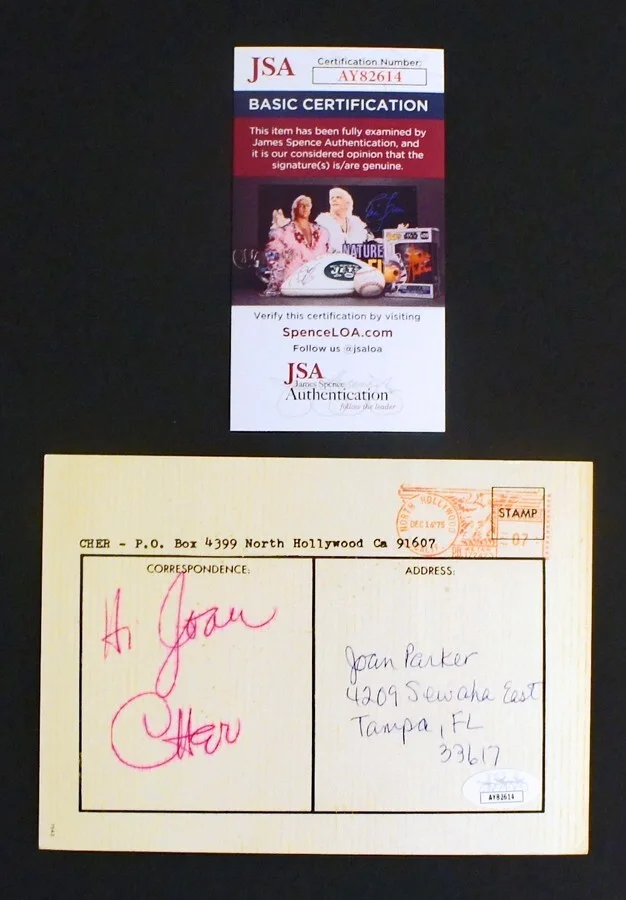 Cher — CHER SIGNED / AUTOGRAPHED - JSA Certified! - 5x7 Photo / Postcard!, image 2