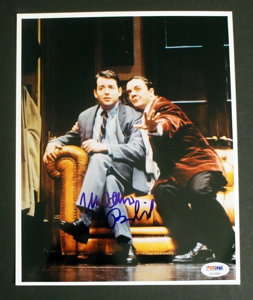 Matthew Broderick — MATTHEW BRODERICK SIGNED The Producers Photo with Nathan Lane, PSA CERTIFIED!, изображение 3