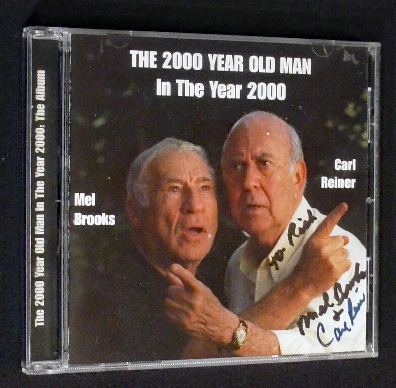 Mel Brooks, Carl Reiner — MEL BROOKS & CARL REINER Signed & Inscribed in Person CD - 2000 Year Old Man, изображение 3