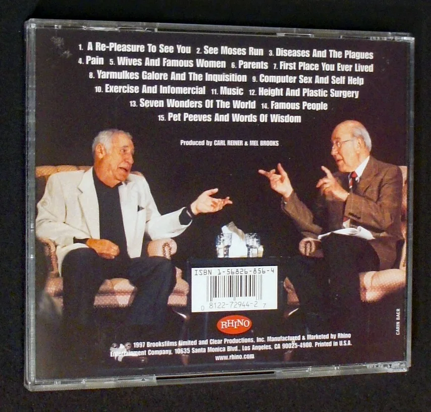 Mel Brooks, Carl Reiner — MEL BROOKS & CARL REINER Signed & Inscribed in Person CD - 2000 Year Old Man, изображение 5