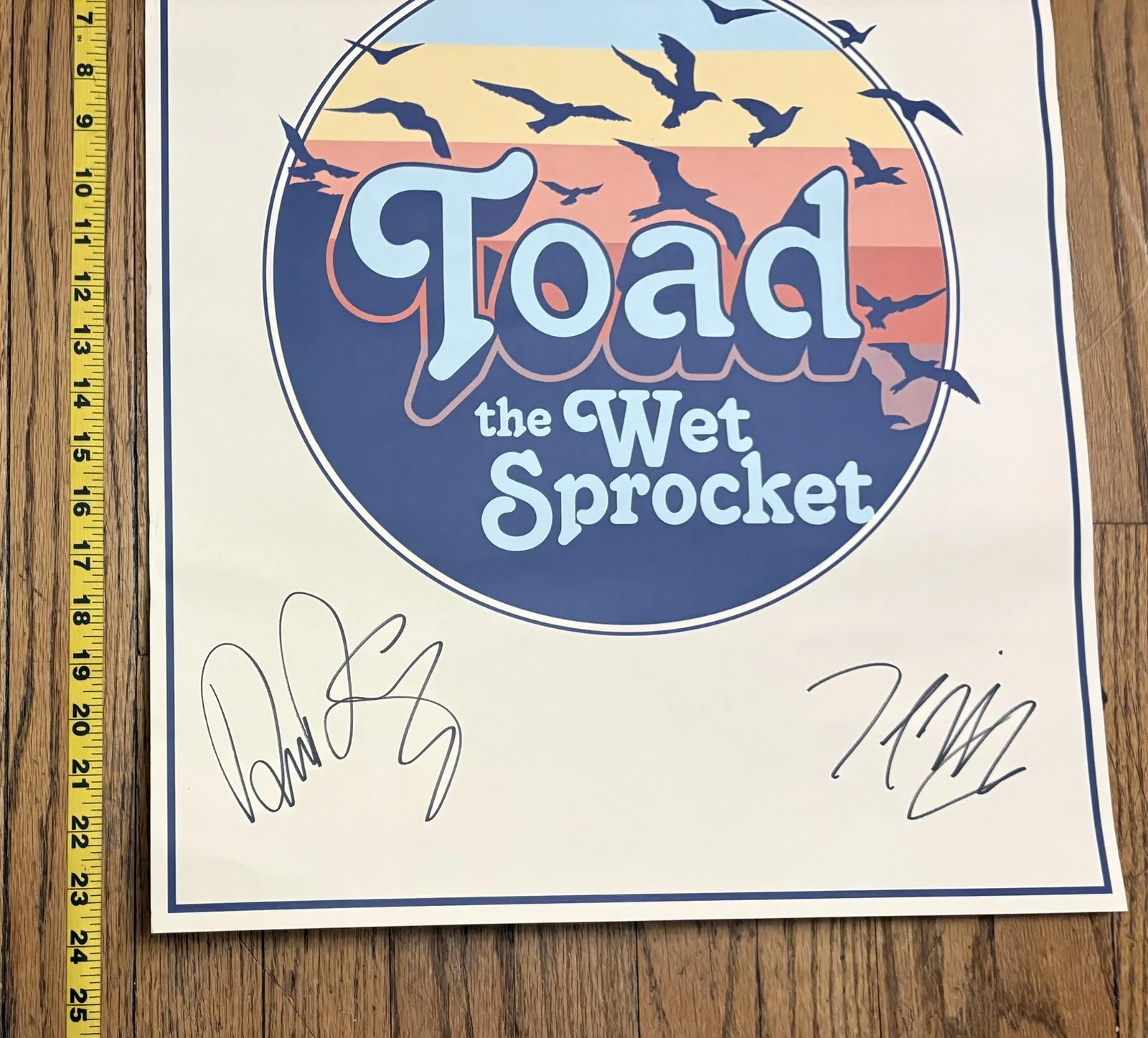 Toad The Wet Sprocket Poster AUTOGRAPHED Todd Nichols Glen Phillips Dean Dinning, image 5