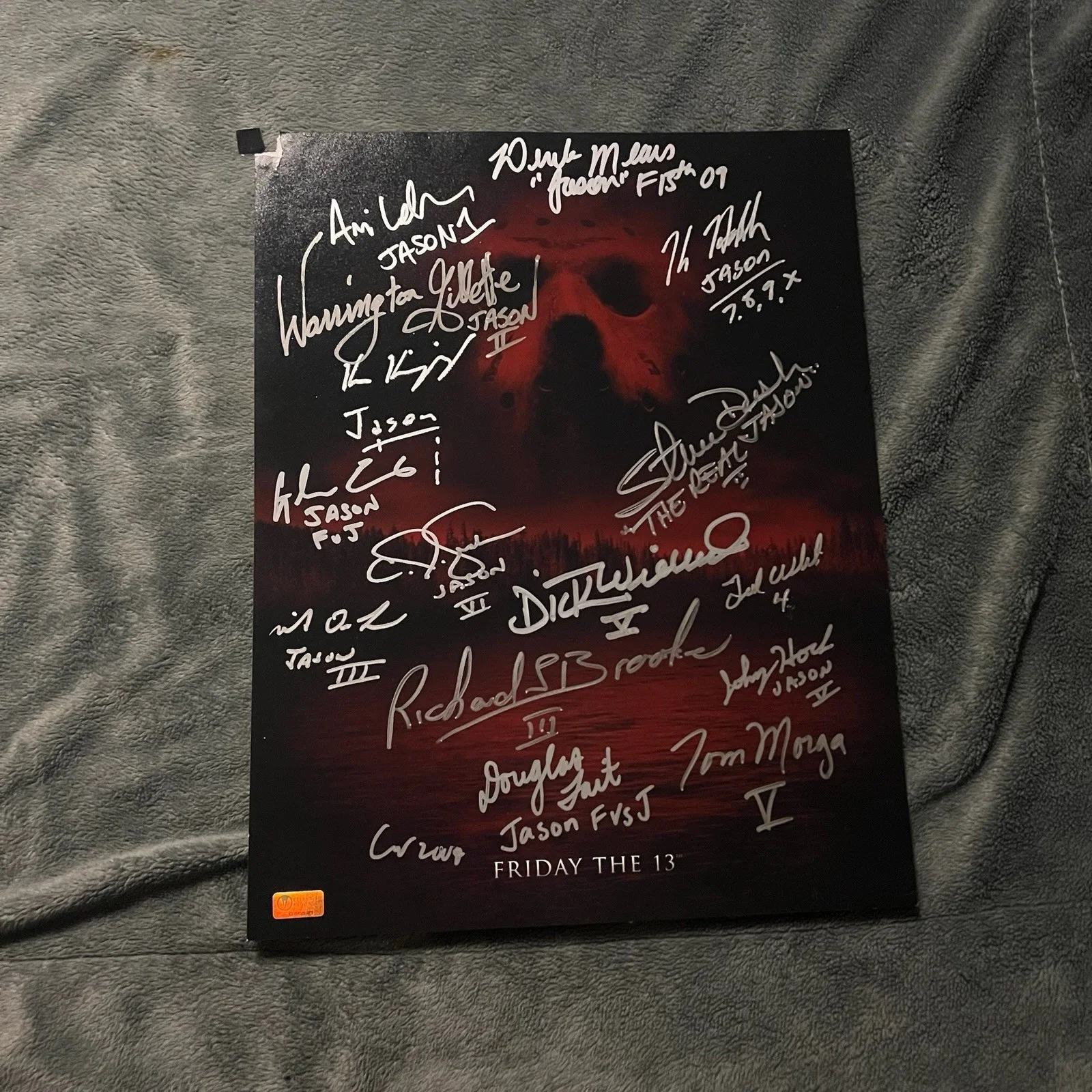 Kane Kodder, Ari Lehman, Steve Dash, Richard Brooker, Ted White — Friday the 13th Limited Edition Signed Jason Richard Brooker Steve Dash