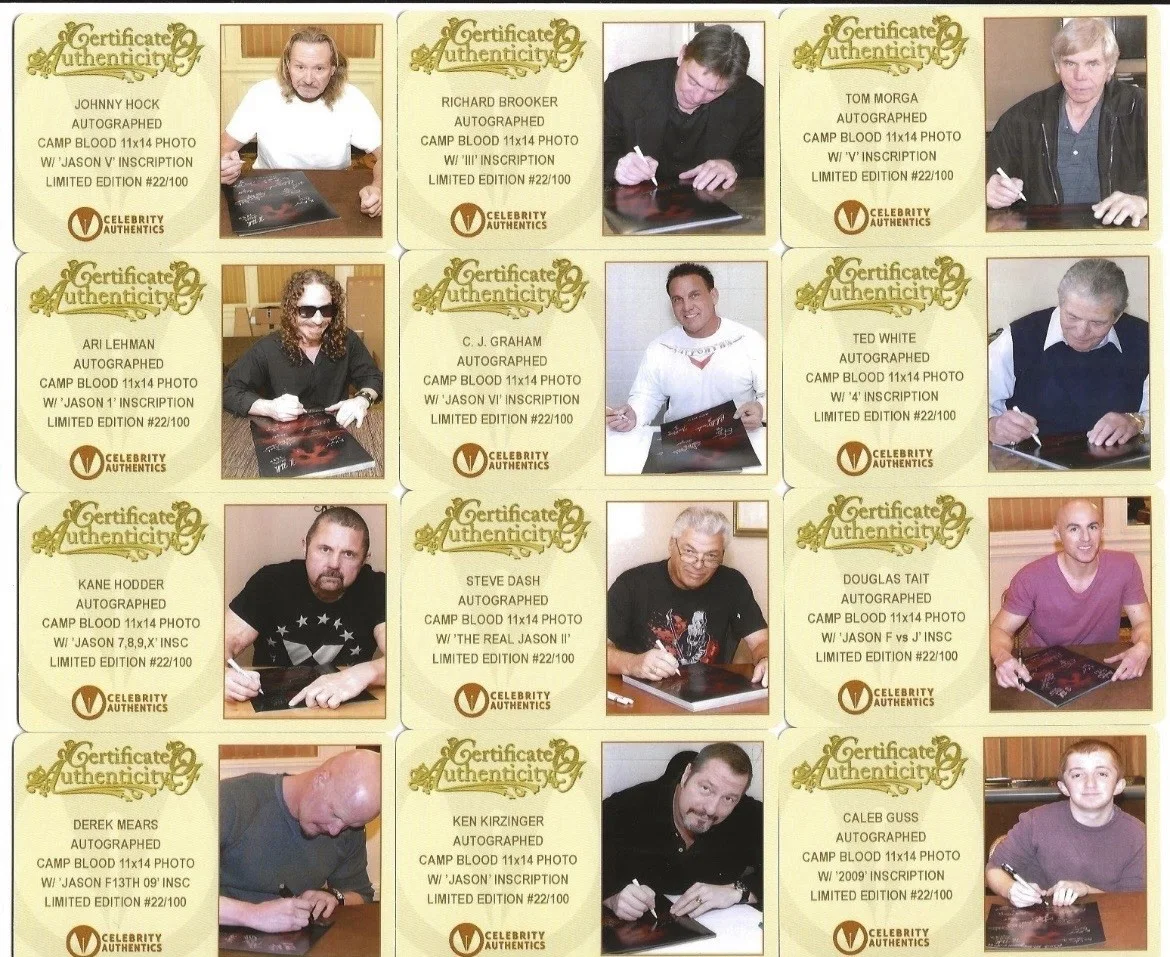 Kane Kodder, Ari Lehman, Steve Dash, Richard Brooker, Ted White — Friday the 13th Limited Edition Signed Jason Richard Brooker Steve Dash, изображение 2