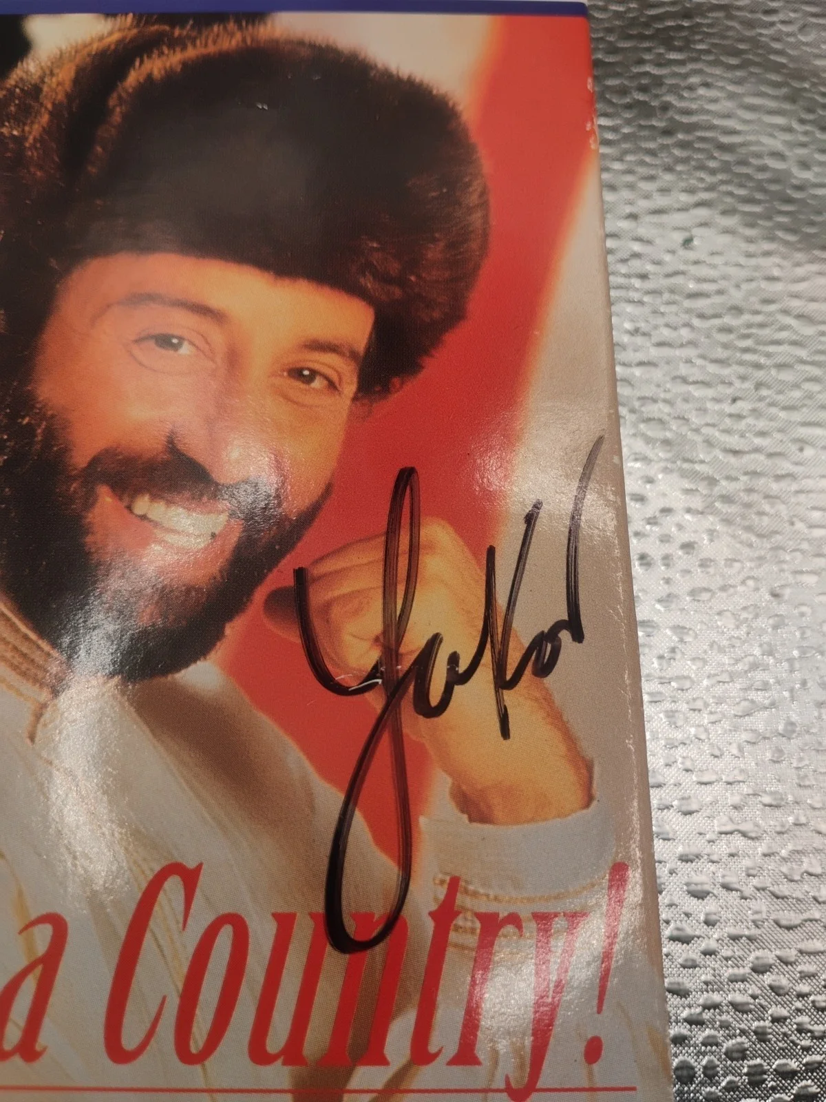 Yakov Smirnoff, "What a Country", Hand Signed Autographed VHS Tape Cover, image 2