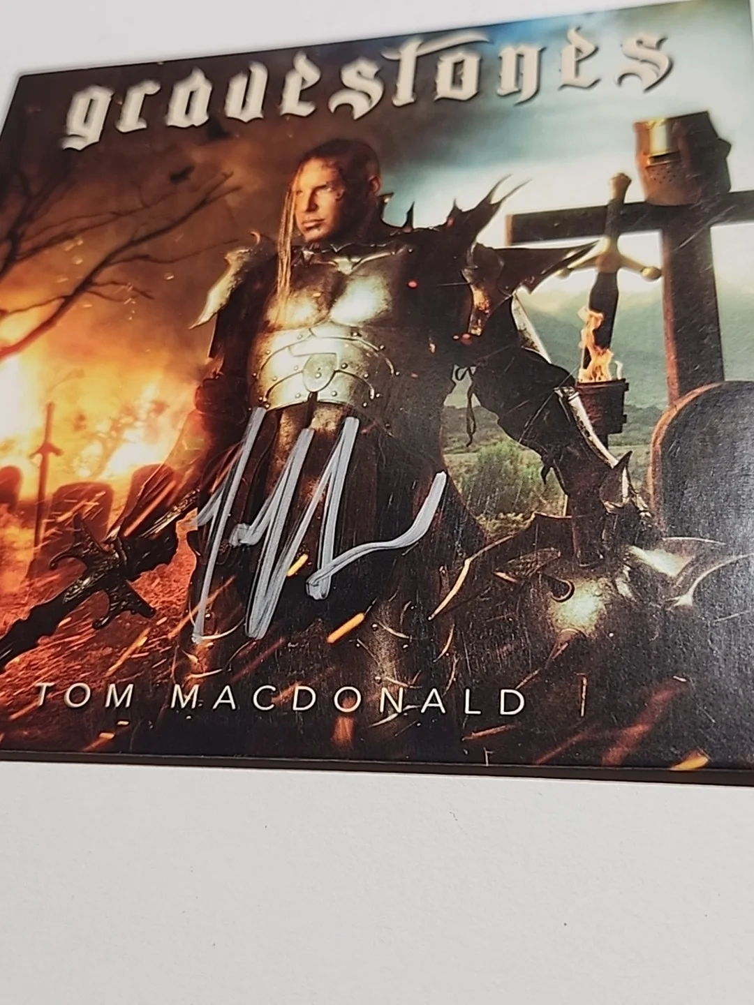 Tom MacDonald Gravestones Album CD Hand Signed Autographed, image 2