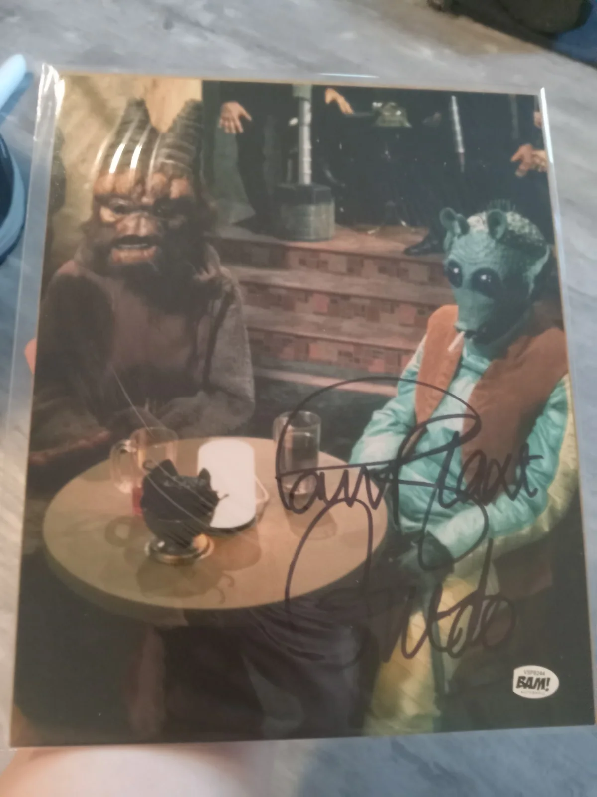Paul Blake — Paul Blake - Star Wars - Autographed Signed New 8x10 Inscribed Greedo w/ BAM COA