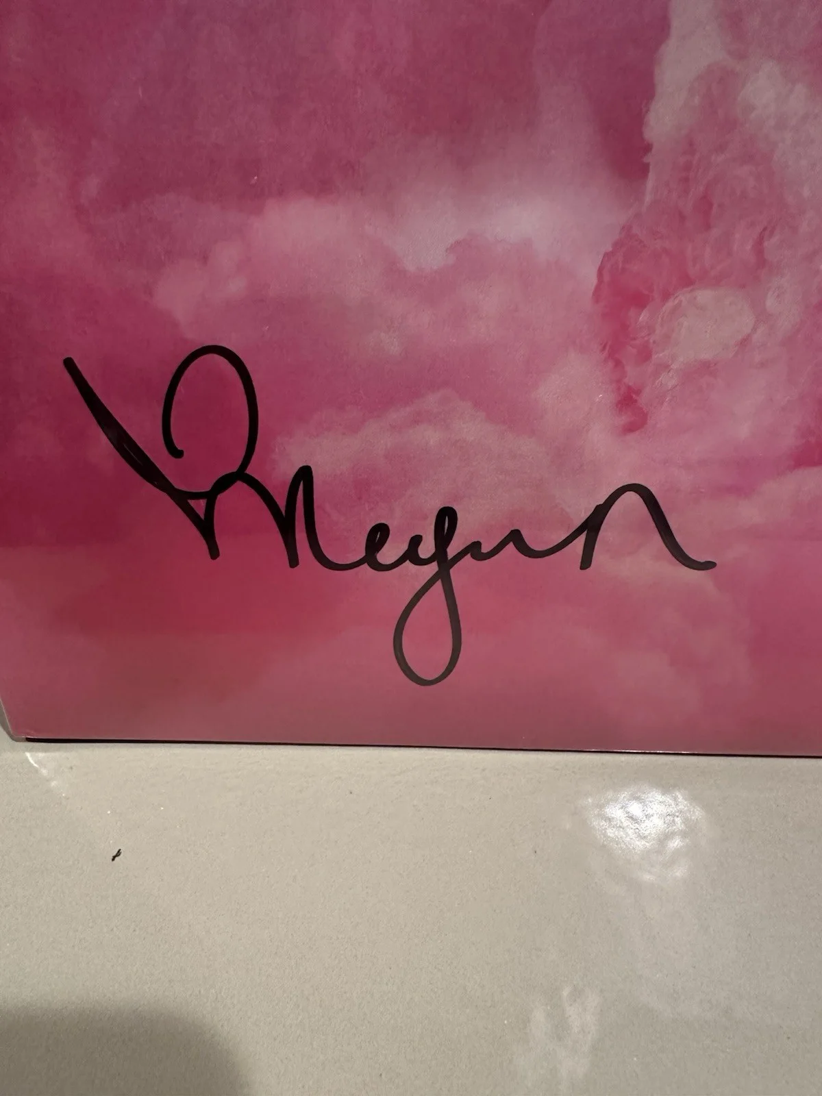 MEGAN MORONEY Cloud 9 Signature Pink SIGNED Vinyl LP AUTOGRAPHED, изображение 2