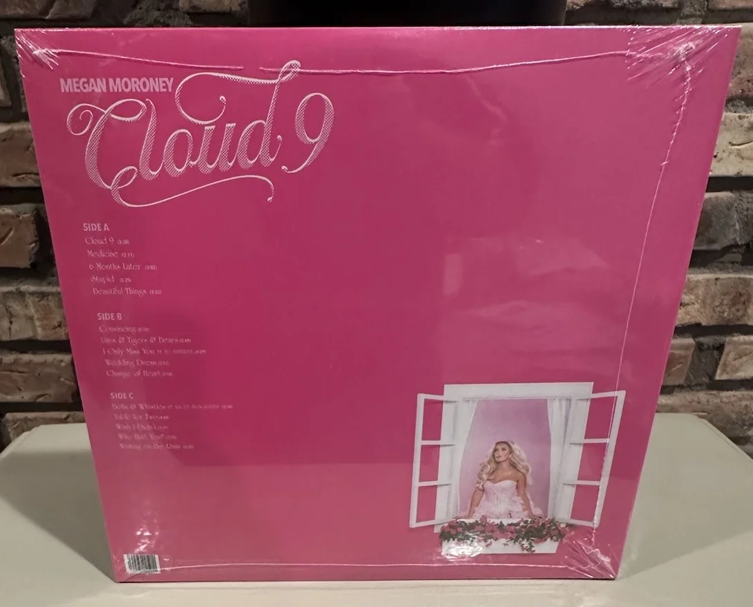 MEGAN MORONEY Cloud 9 Signature Pink SIGNED Vinyl LP AUTOGRAPHED, изображение 3